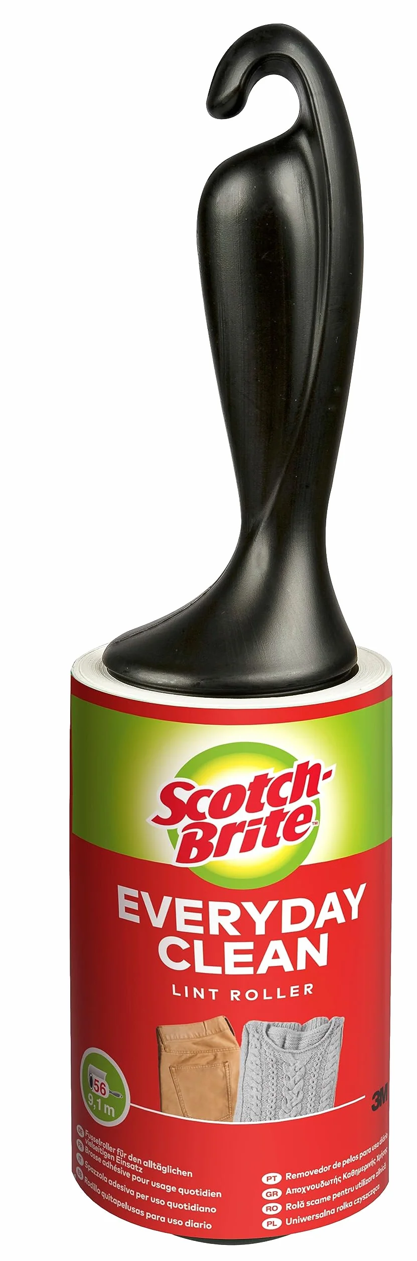 Scotch-Brite Codzienne czyszczenie kłaczków - 1 rolka 56 arkuszy - działa świetnie na sierści zwierząt, odzieży, mebli i nie tylko