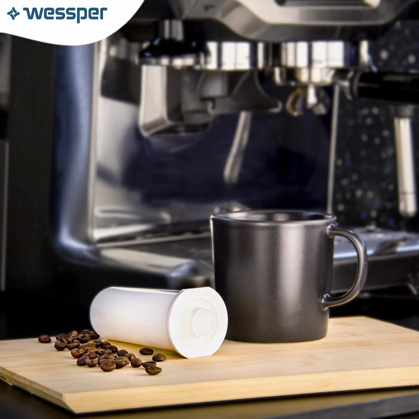 Wessper 2 Sztuk Filtr Wody do Ekspresów Sage | Akcesoria Baristyczne Zamiennik do Sage, Sage Barista Express Pro SES008, SES875, SES878, SES880, SES810, SES980, SES990, BES920, BES811