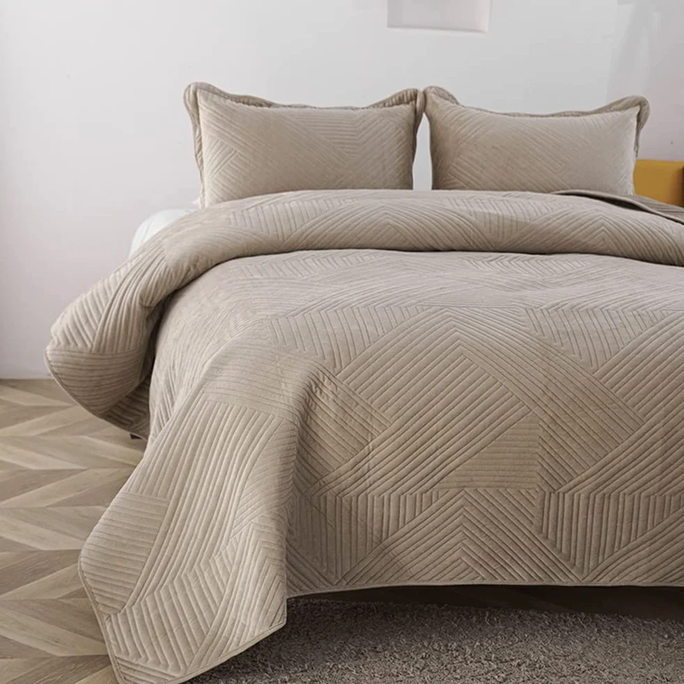 Podwójna Narzuta, Kołdra Patchworkowa, Bawełniana Narzuta Pikowana Kołdra, Luksusowe Narzuty I Narzuty Na Lato (Color : 5, Size : 2x pillowcases)