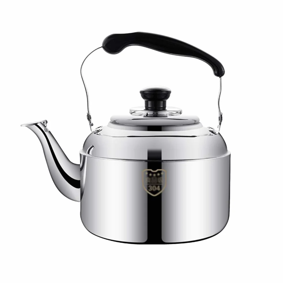 Czajnik ze stali nierdzewnej, o dużej pojemności czajnik wodny, ergonomiczny uchwyt do kuchenki gazowej/kuchenki indukcyjnej 3L/4L/5L/6L