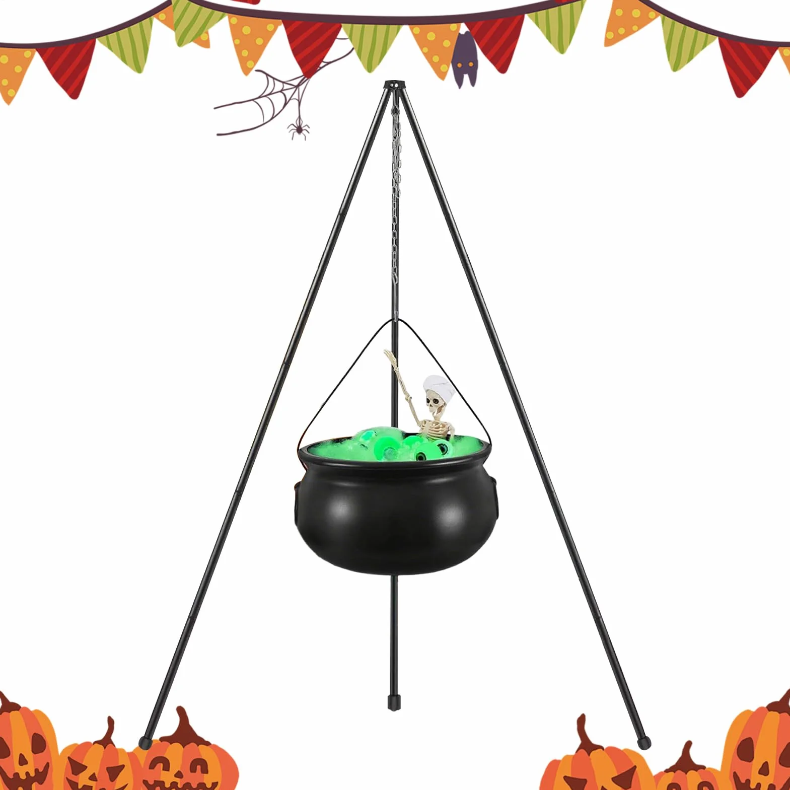 Wiedzmin Kocio? Du?y Zewn?trz | Halloweenowy Kocio? Wied?my do Dekoracji Ogrodu | Dekoracje ?wi?teczne Do Strasznego Domu Zewn?trz Do Wn?trz Ganku Trawnik Wej?cie ?cie?ka Impreza