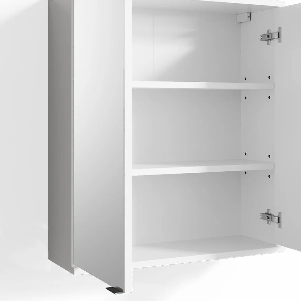 Vicco Szafka z lustrem łazienkowa Roy Biały 60x68 cm