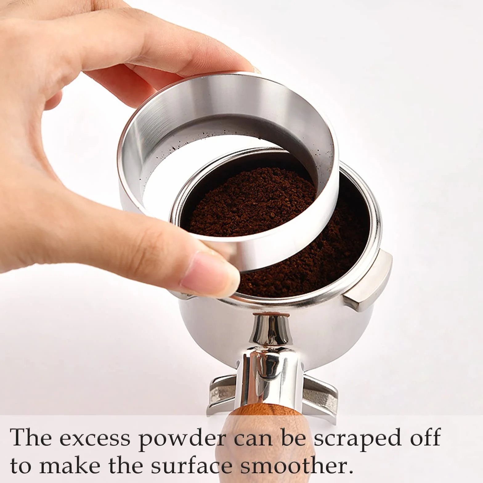 Aluminiowy pierścień dozujący 51 mm lejek do kawy magnetyczny do espresso