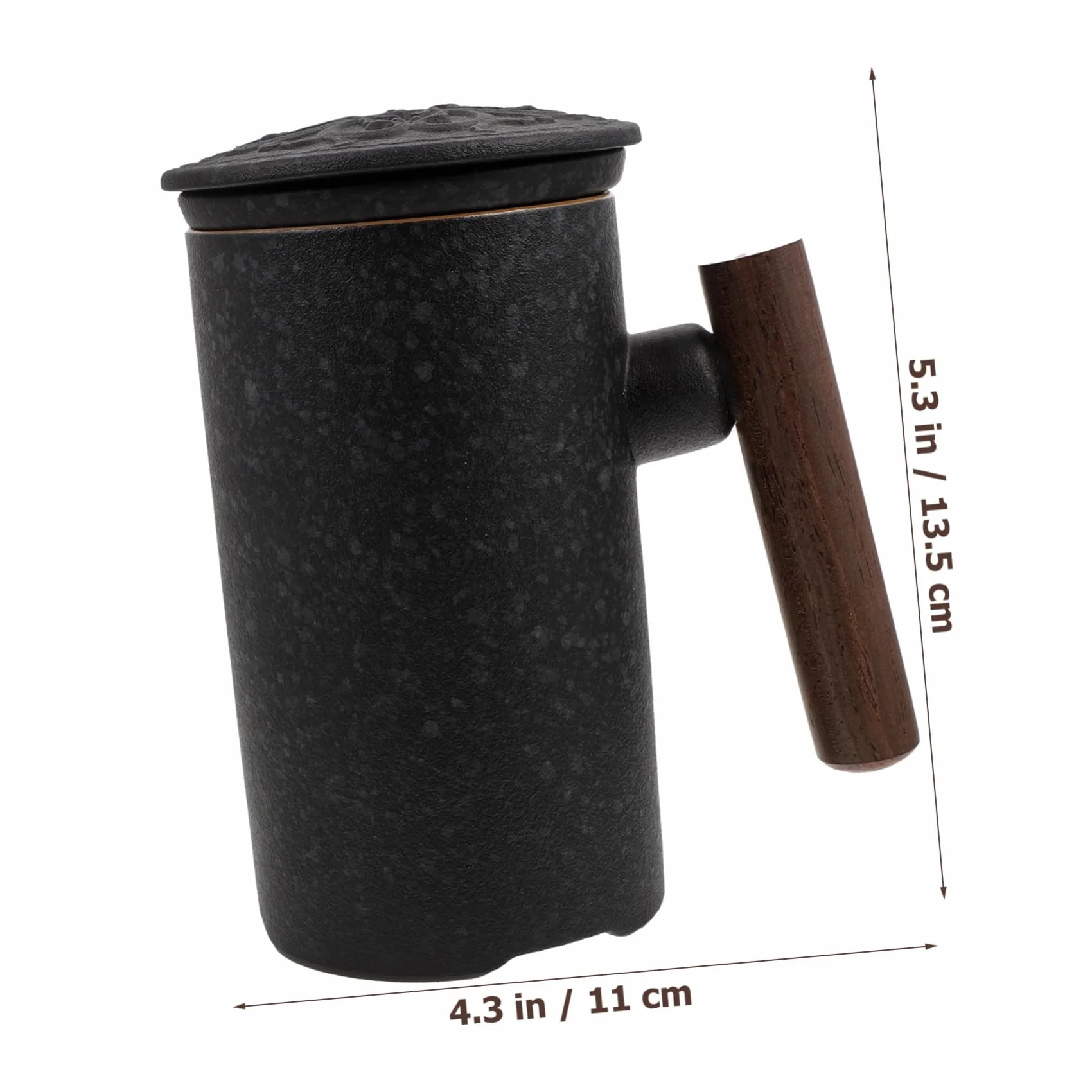 Ceramiczna Filiżanka Do Herbaty z Filtrem i Pokrywką Kubek z Infuzorem