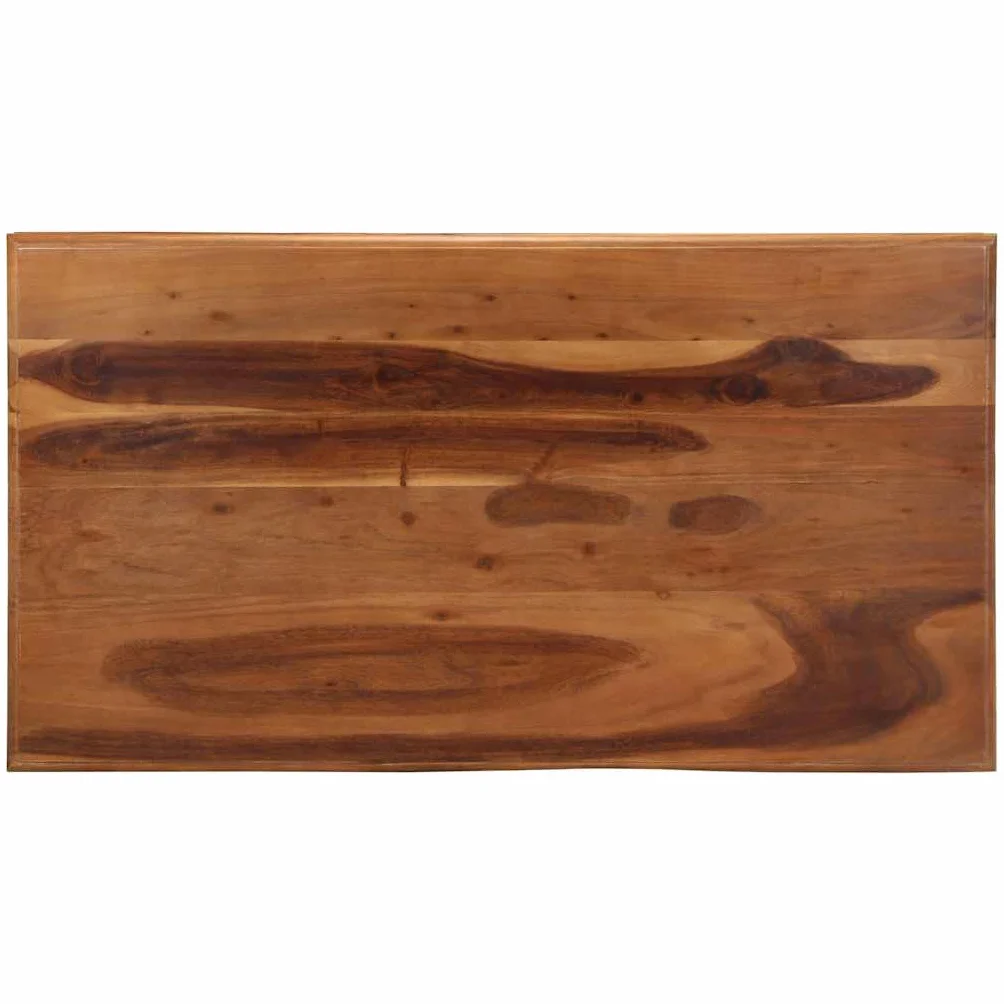 Stolik kawowy, meble do salonu, stół do jadalni, salonu, 110 x 60 x 40 cm, lite drewno akacjowe