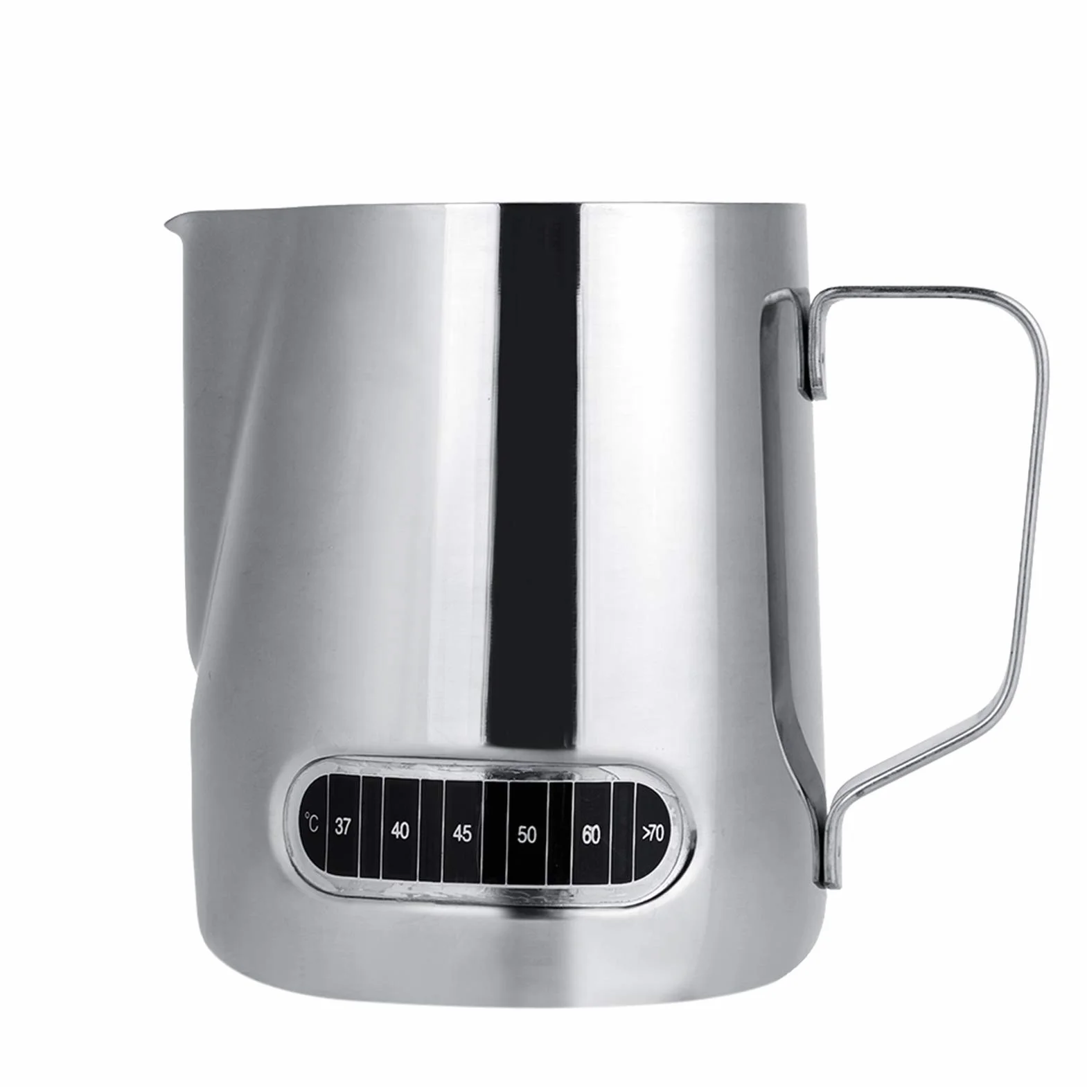 dzbanek na mleko, ze stali nierdzewnej, 600 ml, dzbanek do kawy z pomiarem – do mleka i sztuki latte