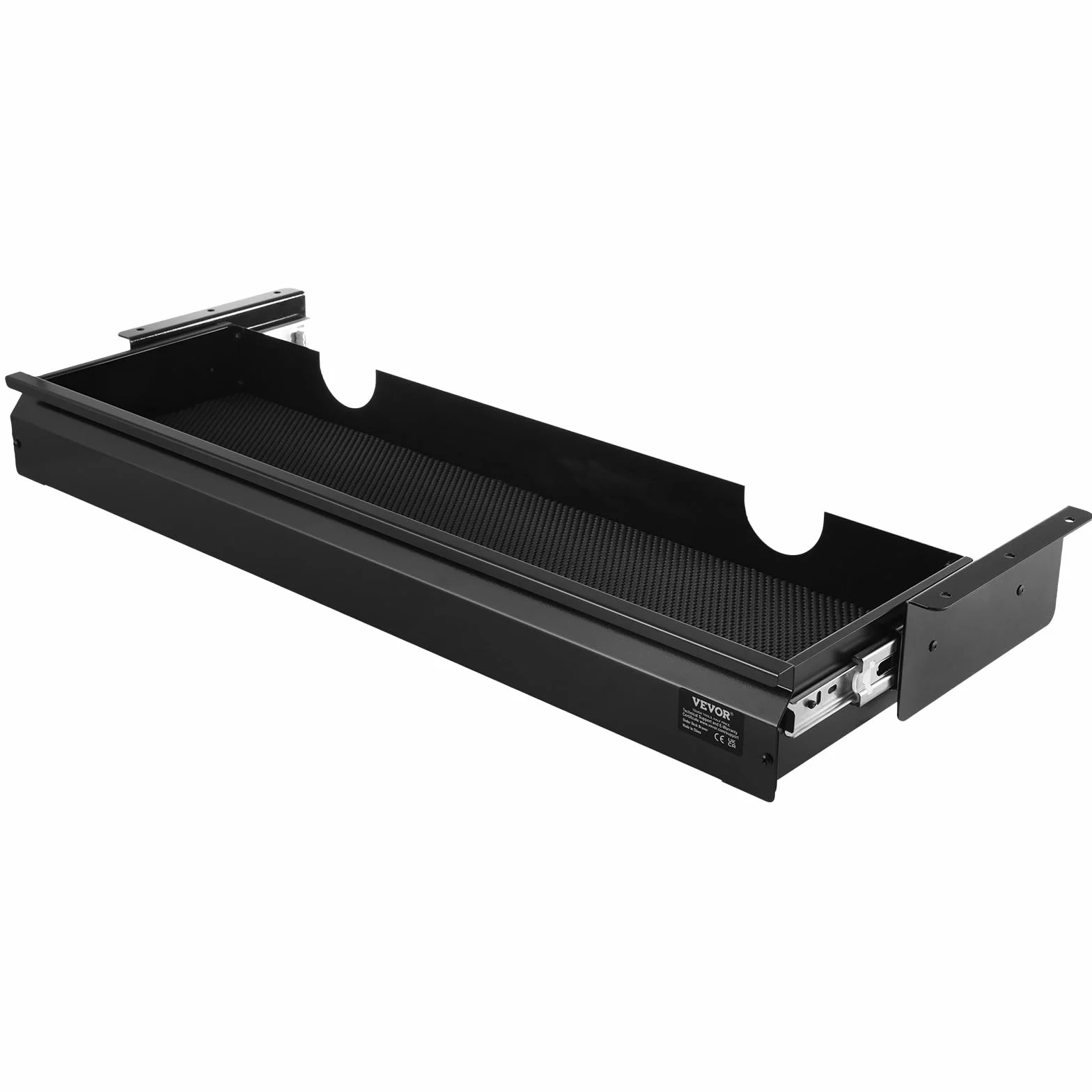 VEVOR Wysuwana szuflada pod biurkiem, 84 cm, wysuwana szuflada pod biurkiem, ukryty organizer do przechowywania, pod stołem, szuflada na ołówki do biura, domu, do siedzenia, stacji roboczej, 84 x 23 x