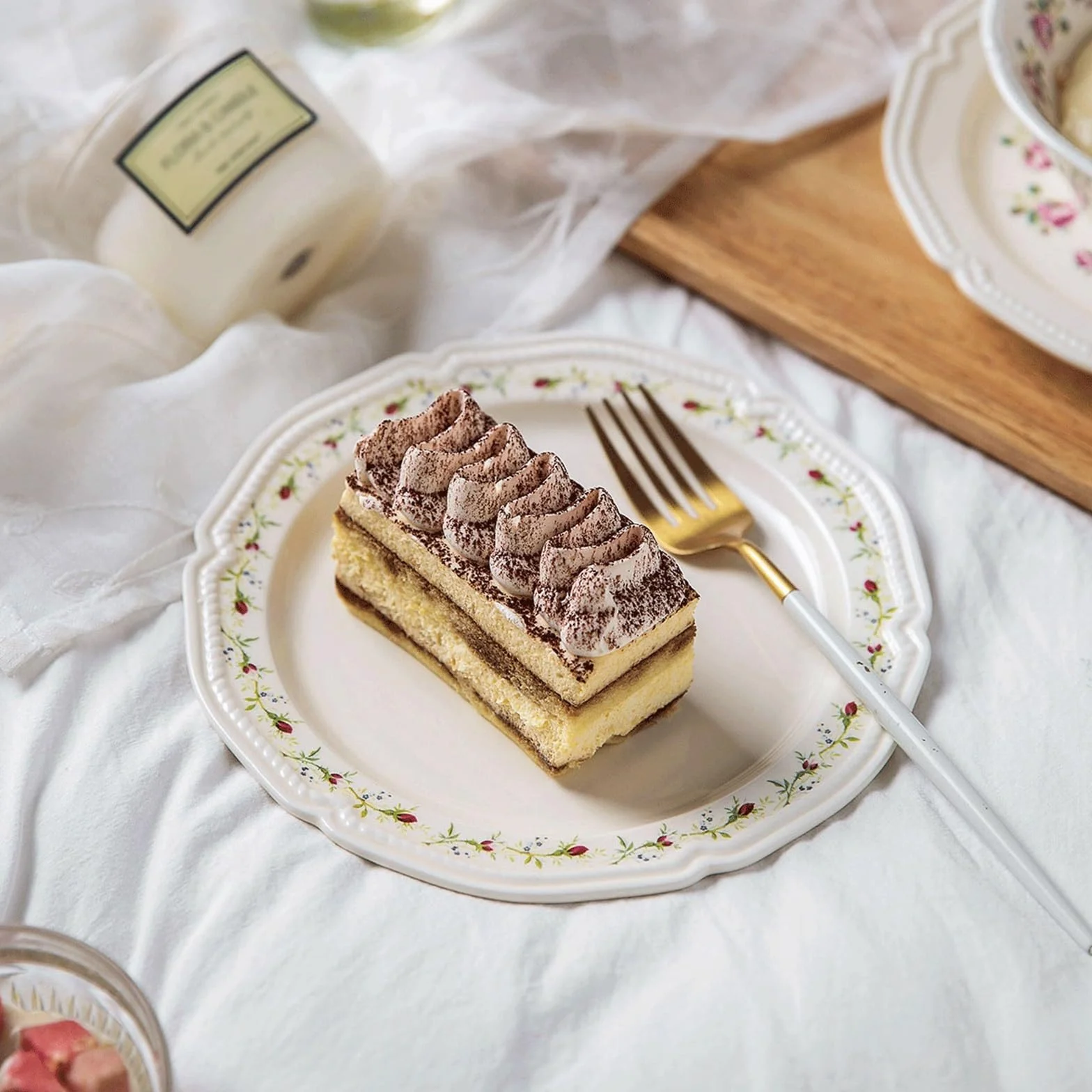 talerze do serwowania Ceramiczny talerz obiadowy w stylu Vintage Rose Zastawa stołowa do kuchni Talerz sałatkowy steków Owoce Głębokie danie Duży Restauracja hotelowa talerze makaronowe