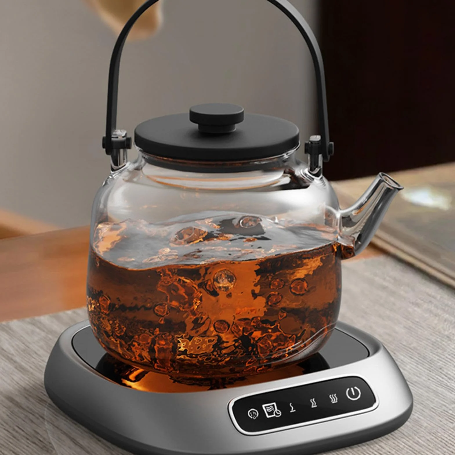 Biurowy podgrzewacz do kawy, podgrzewacz do filiżanek kawy | Podgrzewacz do herbaty zasilany przez USB z 3 ustawieniami temperatury, podgrzewacz do filiżanek do napojów, podgrzewacz świecy z