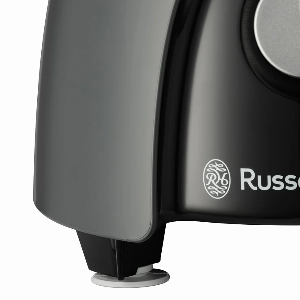 Russell Hobbs Robot kuchenny [Blender/Rozdrabniacz/Młynek/Krajalnica do warzyw] Mikser elektryczny (Do wyrabiania, krojenia, siekania i szatkowania, Moc szczytowa 900W) Matte Charcoal 27111-56