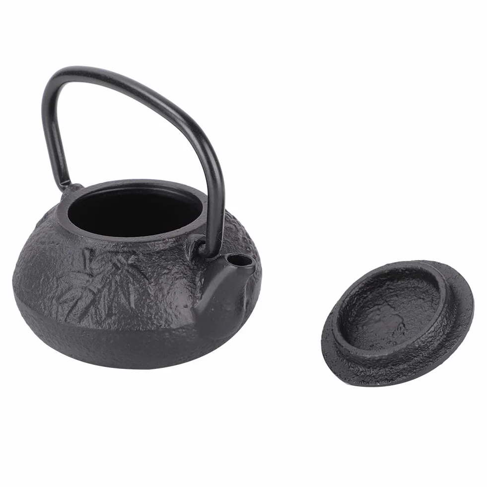 Mini żeliwny czajniczek, 50 ml czajnik Tetsubin w stylu japońskim z miedzianą rączką do pojedynczej porcji herbaty, mały zestaw do herbaty Teaware do dekoracji i parzenia