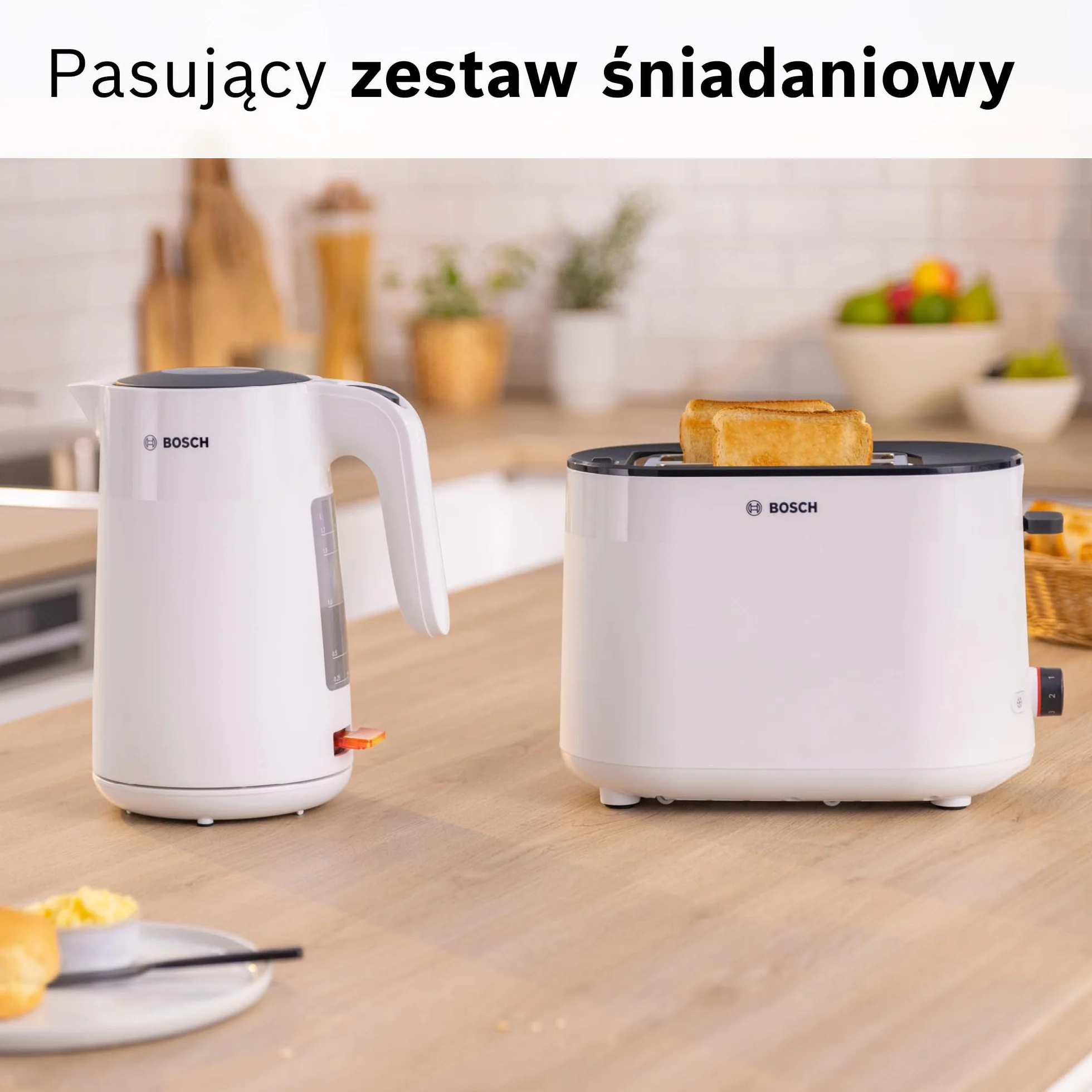 Bosch, czajnik elektryczny, MyMoment, ergonomiczna budowa, duży otwór, potrójne zabezpieczenie, filtr antyosadowy, pojemność 1,7 l, wysokiej jakości plastik, biały, TWK2M161