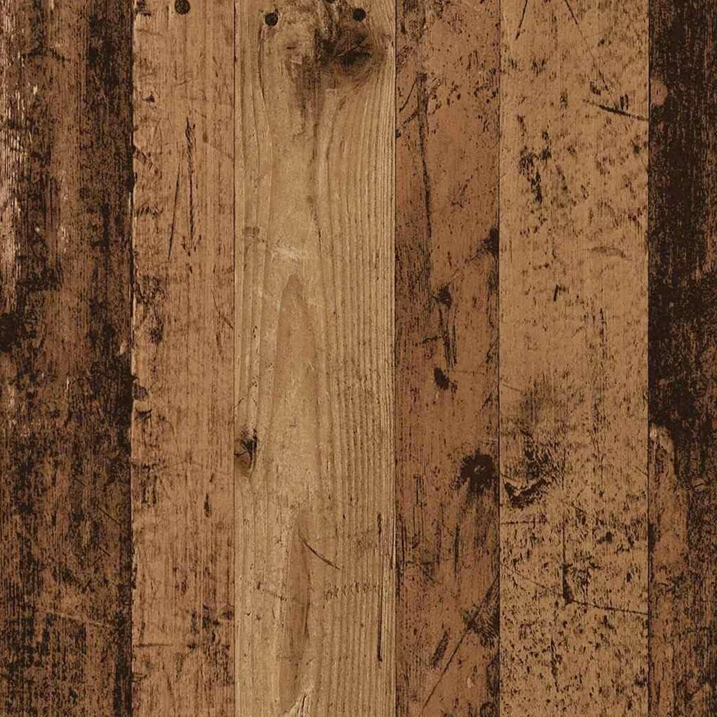 Szafka z lustrem stare drewno, 91 x 15 x 76,5 cm, materiał drewnopochodny ze zintegrowanym oświetleniem LED, miejsce do przechowywania, montowana na ścianie, do łazienki, korytarza, nowoczesne