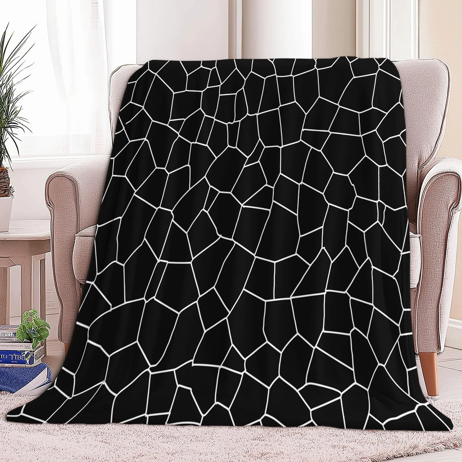 220 x 240 cm Koc polarowy Prosta tekstura, miękka puszysta flanelowa narzuta na łóżko na sofę odpowiednia dla dorosłych i dzieci pozostaje ciepła zima, czarny