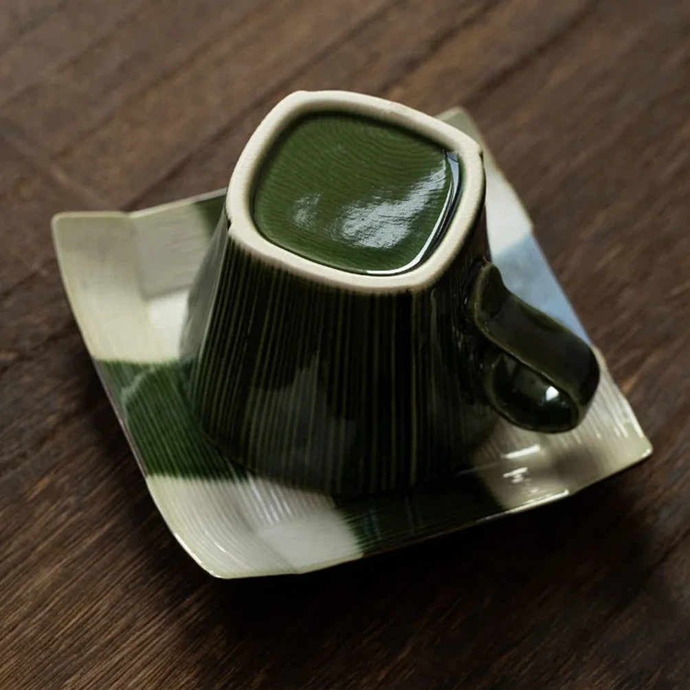 Kubki Ceramiczny kubek do kawy zestaw filiżanek herbaty i spodka, kubki na herbatę z mlekiem, 200 ml / 6,7 uncji Filiżanka Herbatyi