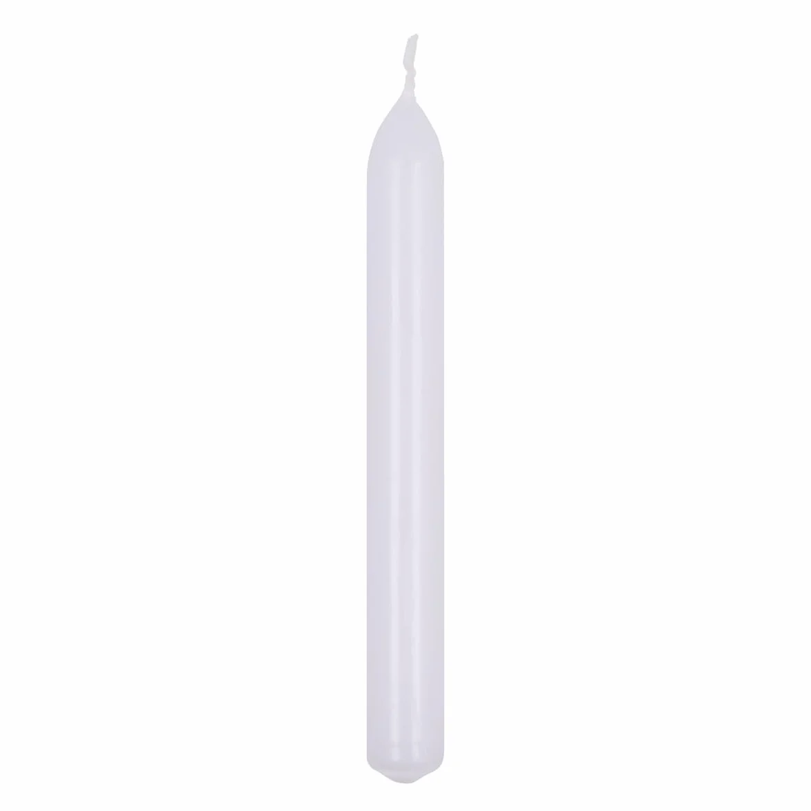 DONAU HOME zestaw gładkich świec prętowych/białe/10 sztuk w kartonie / 17 x Ø 2 cm bezzapachowe/cylindryczne/świece stołowe do dekoracji salonu, łazienki/czas palenia 6 godzin/świece świecznikowe
