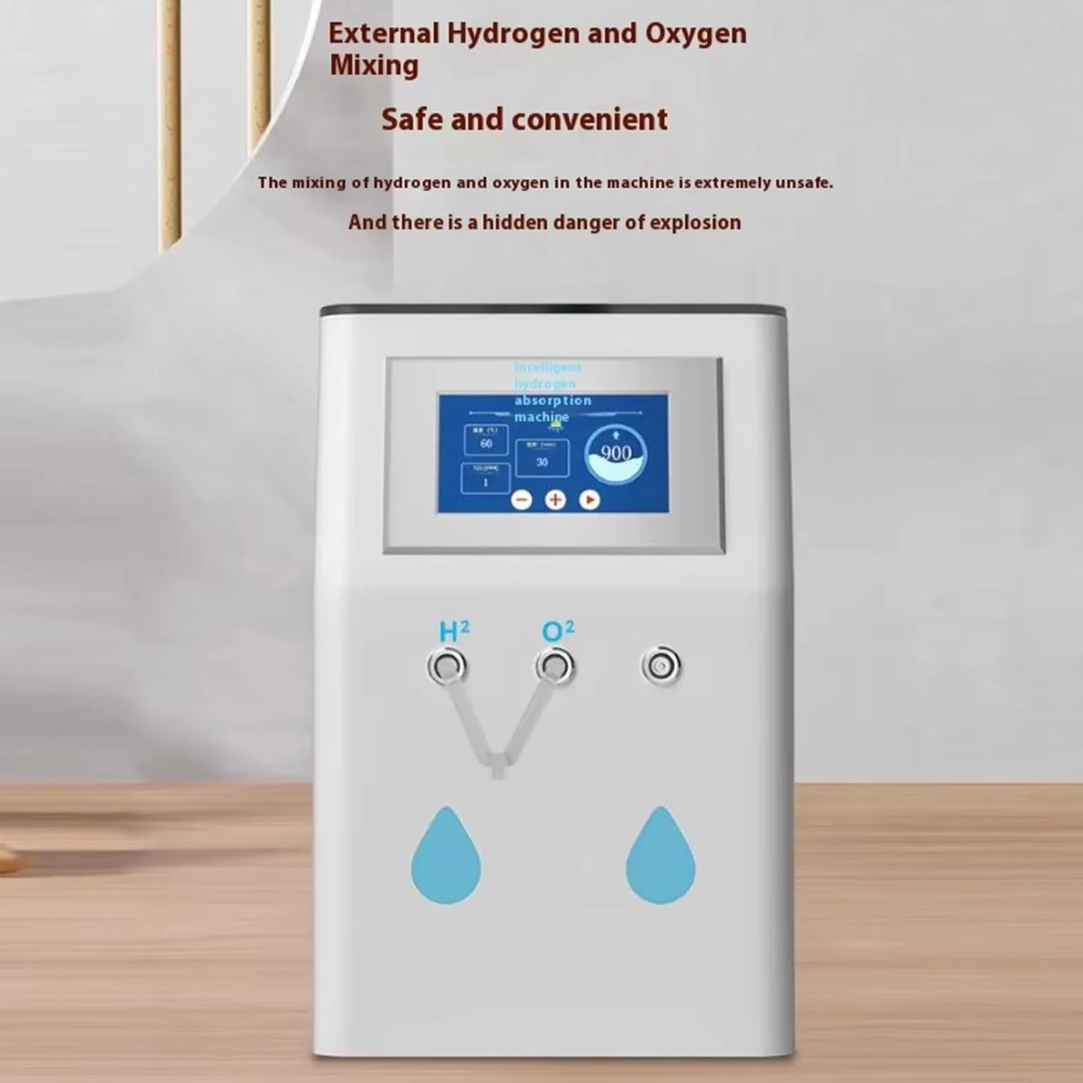 3-portowy inhalator wodoru, generator wodoru o wysokiej czystości 99,99%, technologia SPE/PEM, żywotność 6 godzin.
