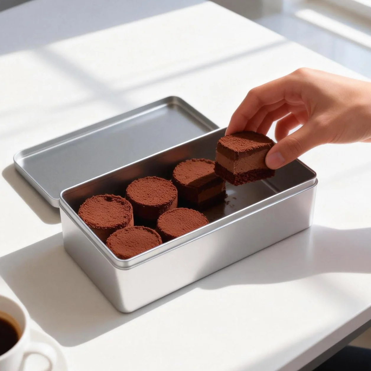 Angoily Prostokątna puszka blaszana z pokrywką 23,5 x 11 x 6,5 cm metalowa puszka do przechowywania