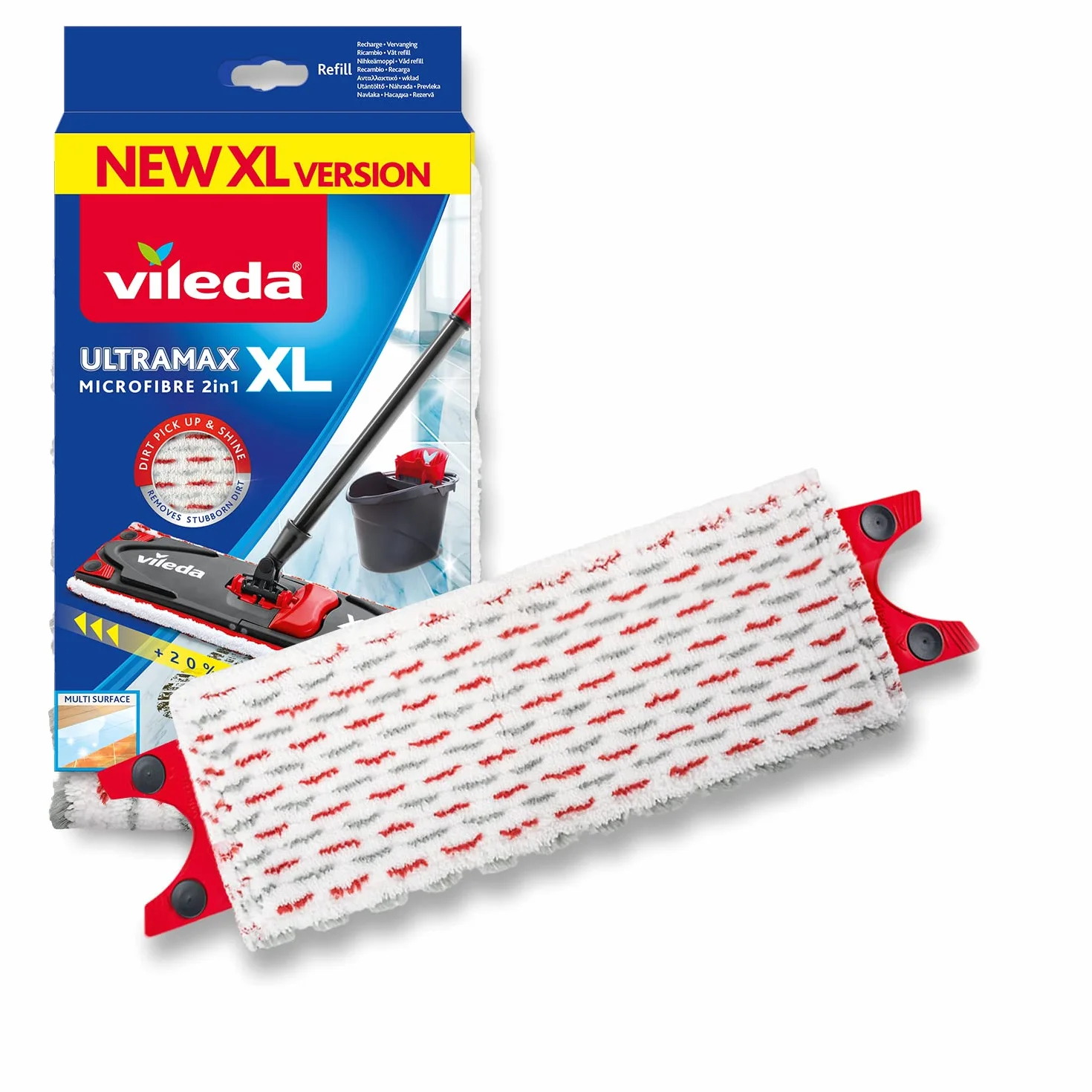Vileda Wkład do mopa płaskiego Ultramax XL i Ultramax Turbo XL