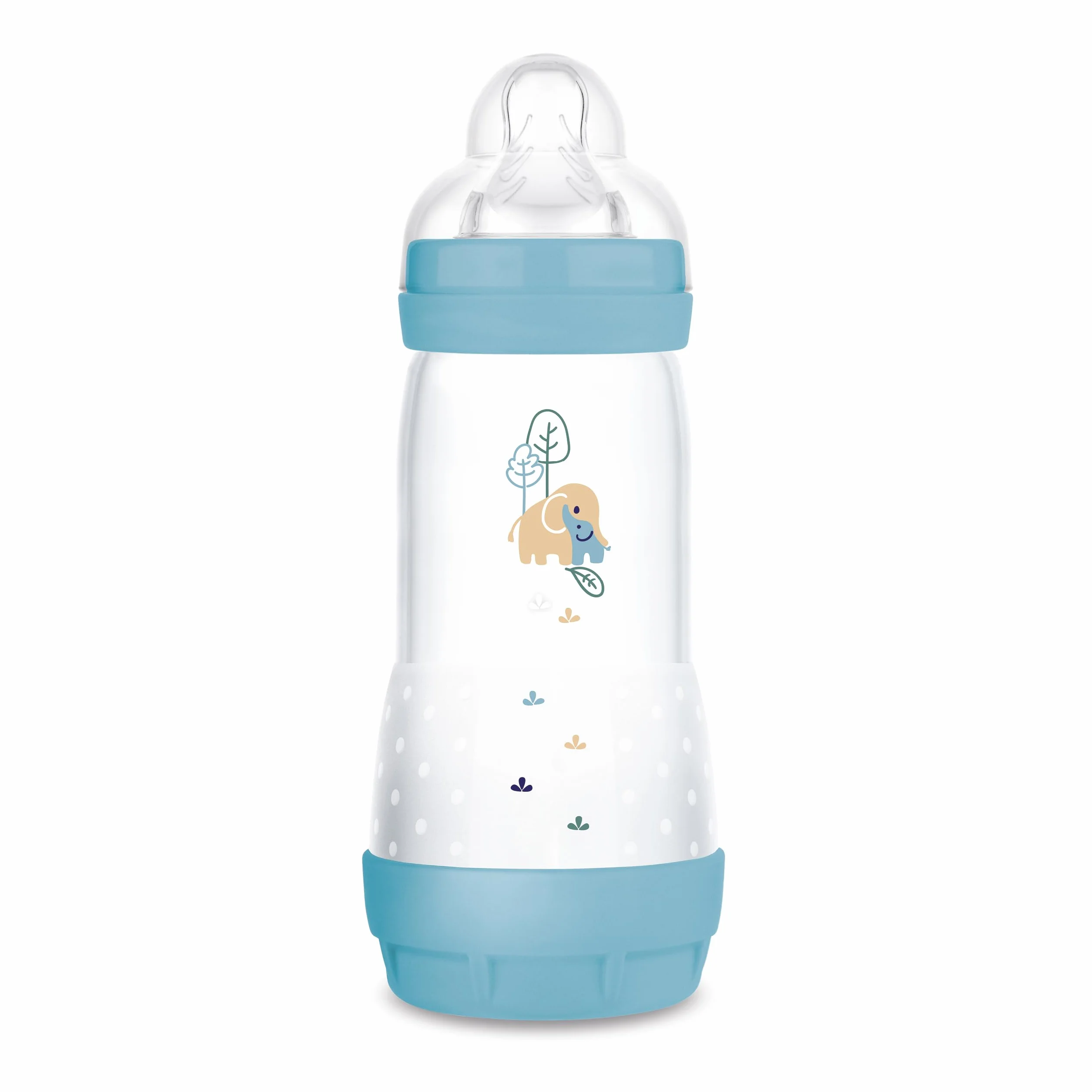 MAM Easy Start Anti-Colic butelka dla niemowląt (320 ml), wyjątkowo dobrze akceptowana butelka na mleko, butelka na napoje dla niemowląt z zaworem dolnym przeciwko kolce i ssaniu, rozmiar 2, 4+