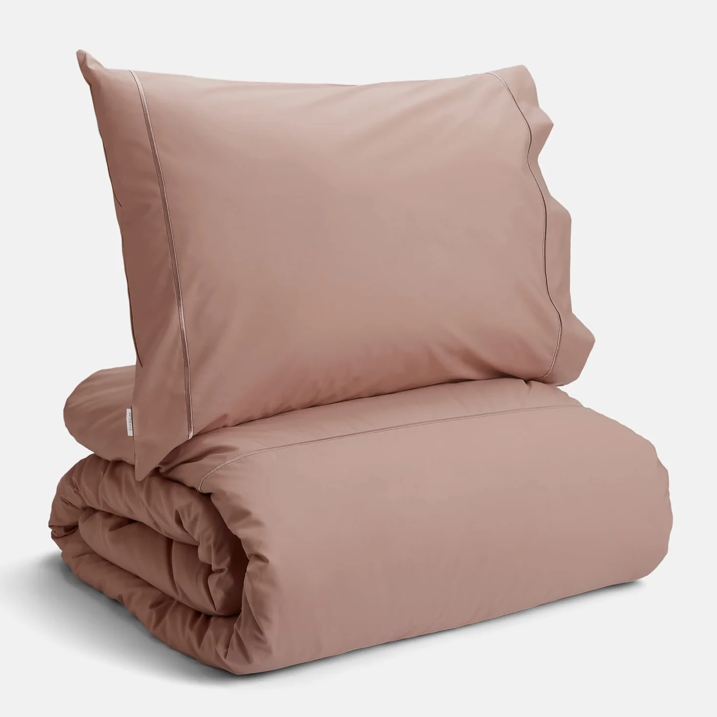 Bianca Plain Dyed Rose Tan Zestaw Pościel 150 cm 100% Bawełna Percale