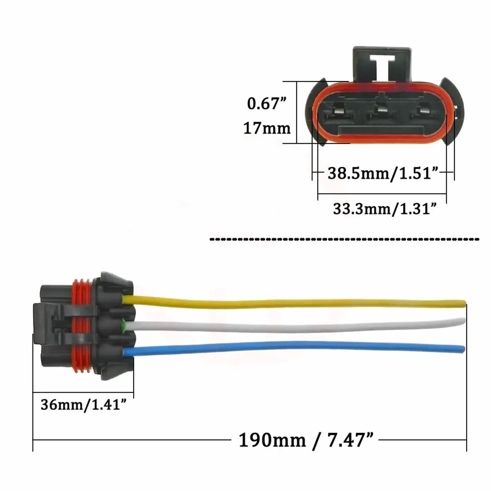 3Pin Wentylator Chłodnicy Silnik Dmuchawy Rezystancja Wtyczki Złącze 3134503121 Dla T300 0130308103 16454990(10PCS)