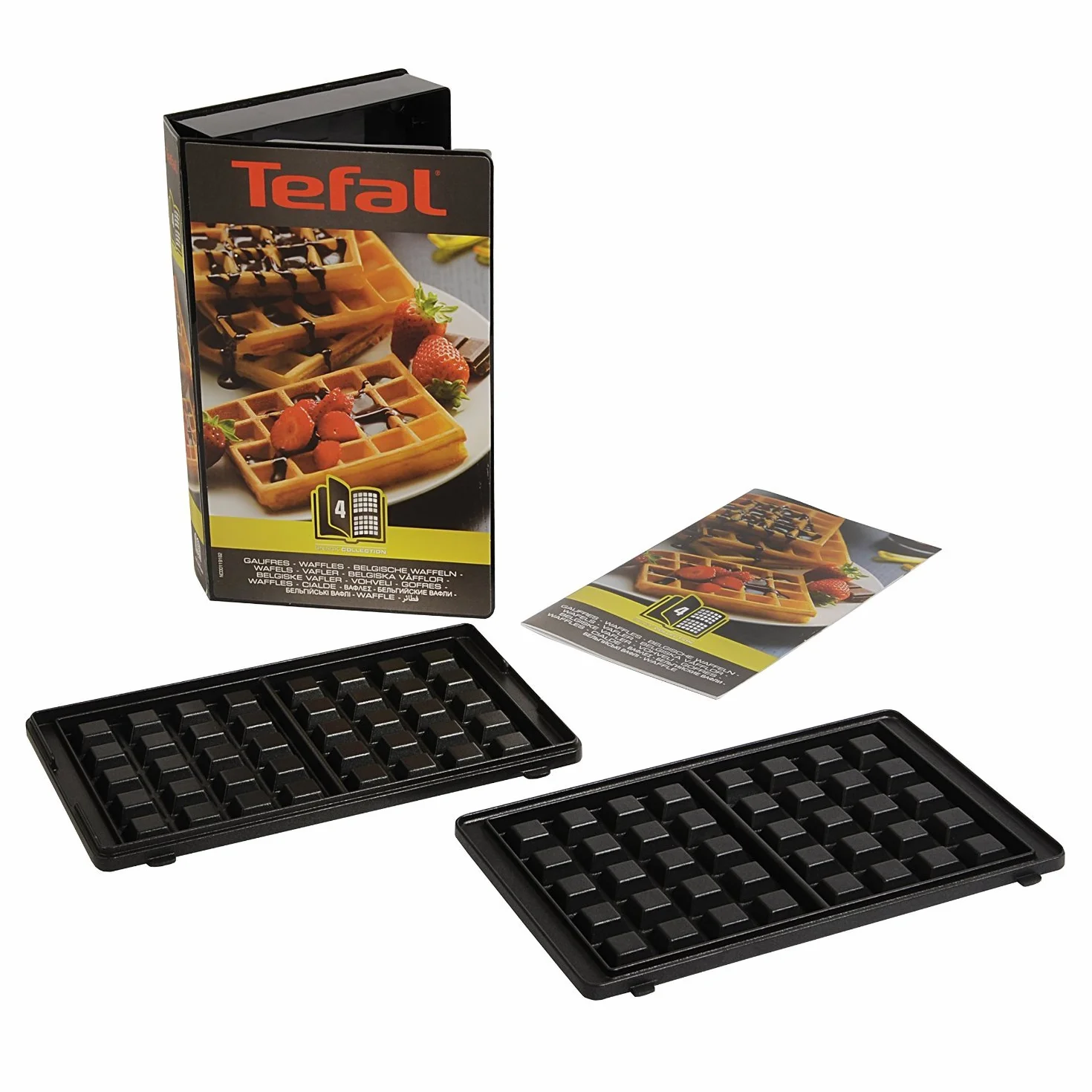 Tefal XA800412 Kolekcja zestawu przekąsek do książki kucharskiej na gofry o wymiarach 4,4 x 15,5 x 24,2 cm