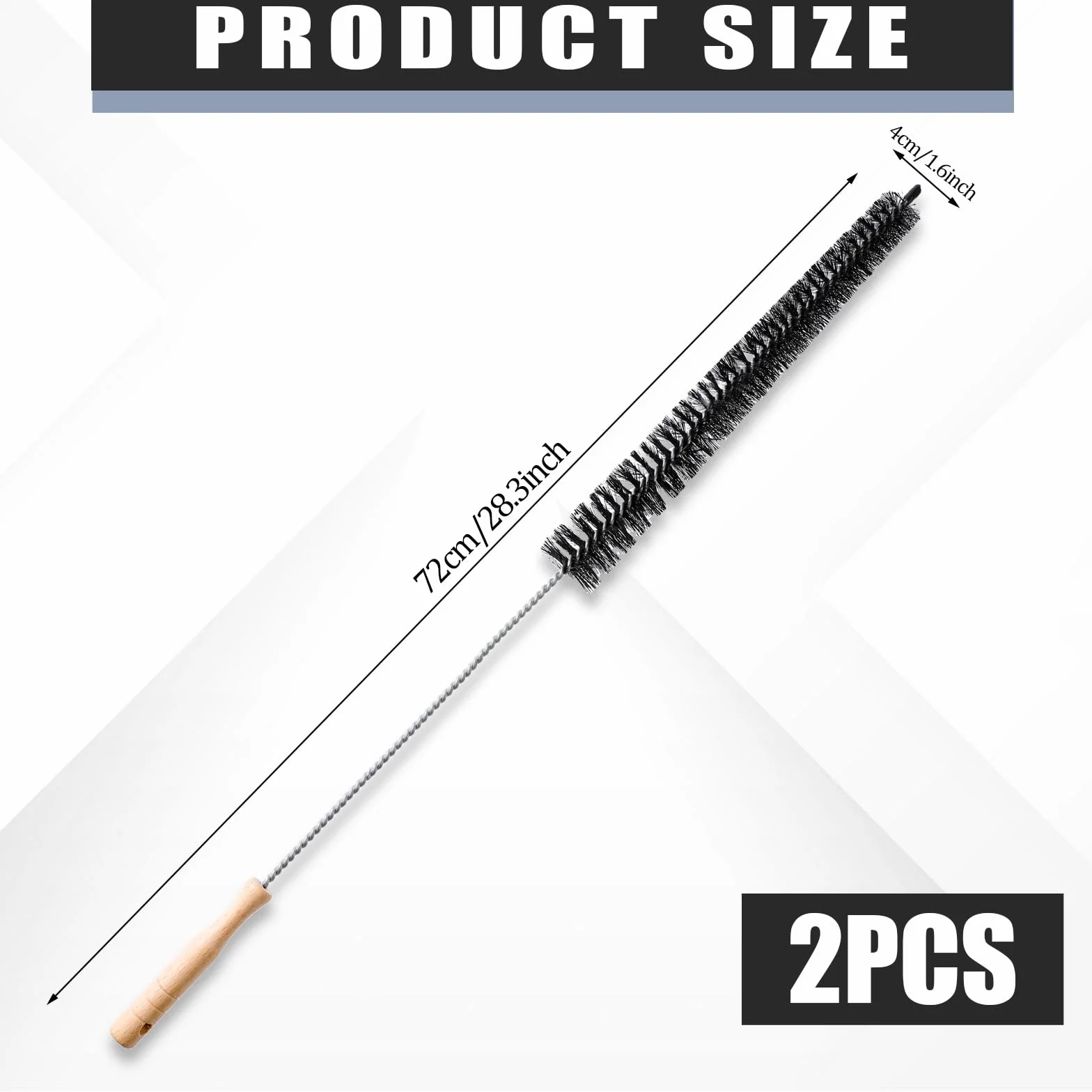 Szczotka do grzejników, 2 sztuki, 72 cm, elastyczna, miękka, narzędzie do czyszczenia