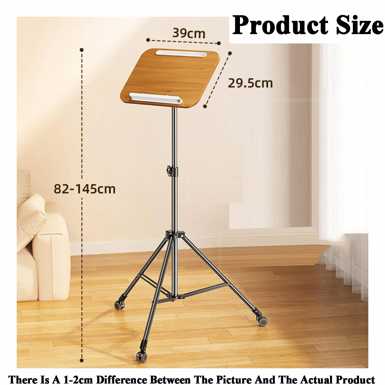 Stojak na książki stojący, Stojak stojący z regulacją 82-145 cm, nachylenie 90 stopni, styl 1 i 2, biuro, szkoła, dom(Style 1)