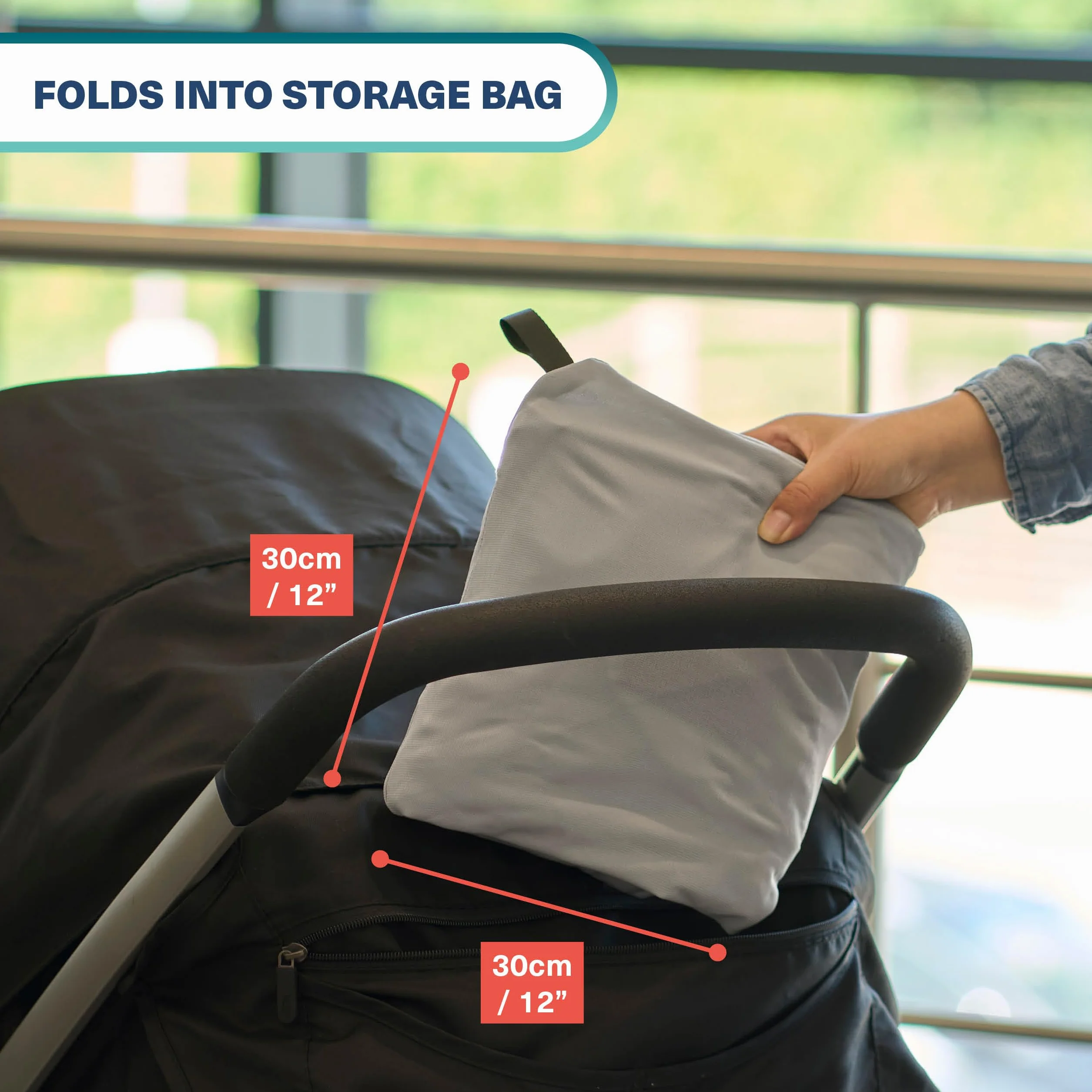 Bramble - XL Gate Check torba transportowa na wózek dziecięcy – podróż samolotem i przechowywanie – wytrzymała i wodoszczelna – duża 116 x 53 x 34 cm