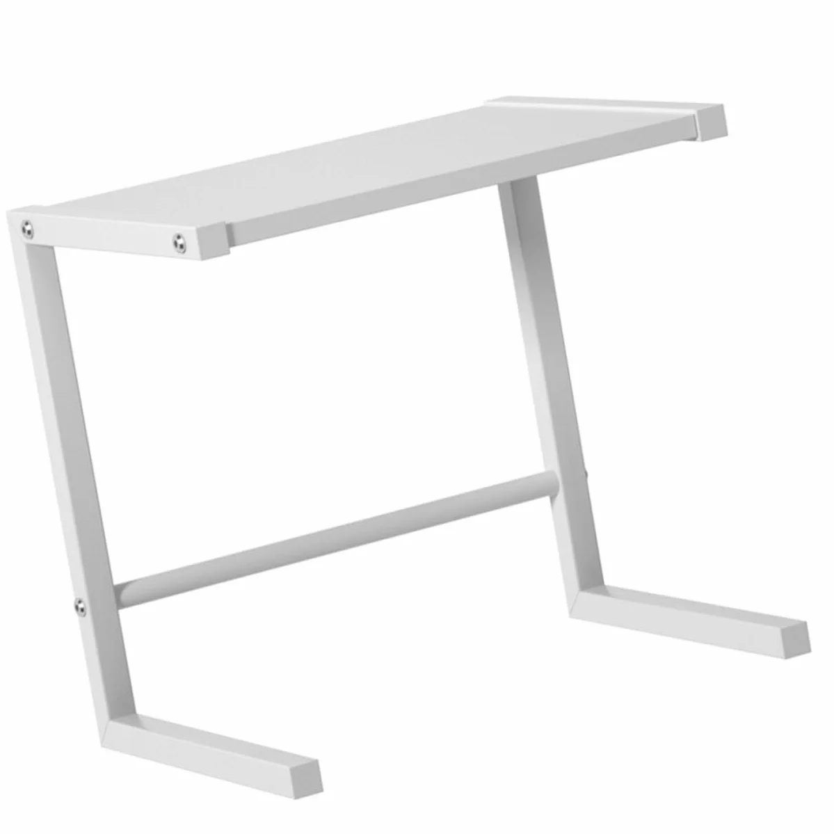 Stojak Piekarnik z Metalu Dwupoziomowy Organizer Blacie Kuchennym Stabilny Uchwyt Mikrofalówkę i Małe Urządzenia Agd Wykonany z Trwałej Stali Węglowej