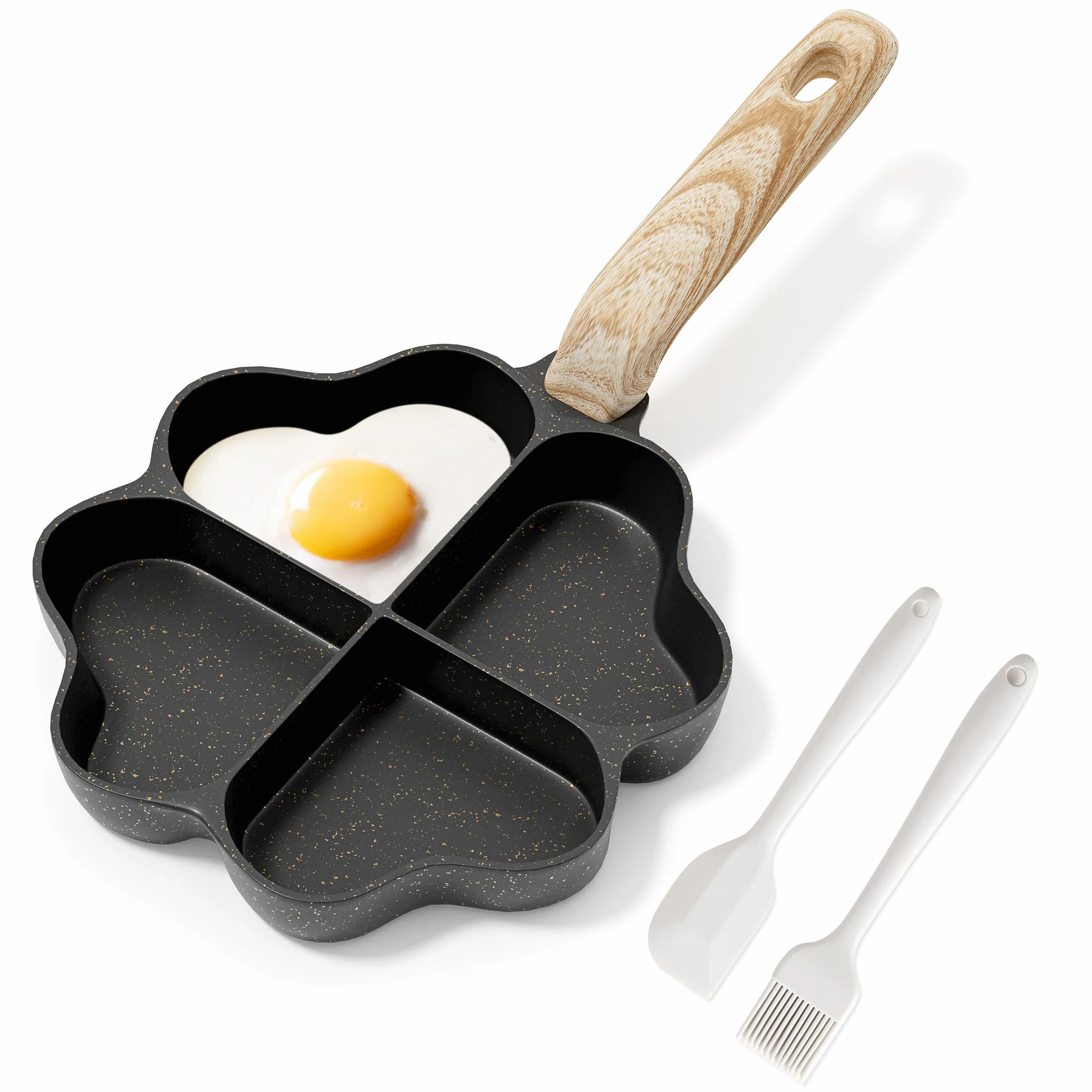 RIOVARM Patelnie do omletów indukcja Black