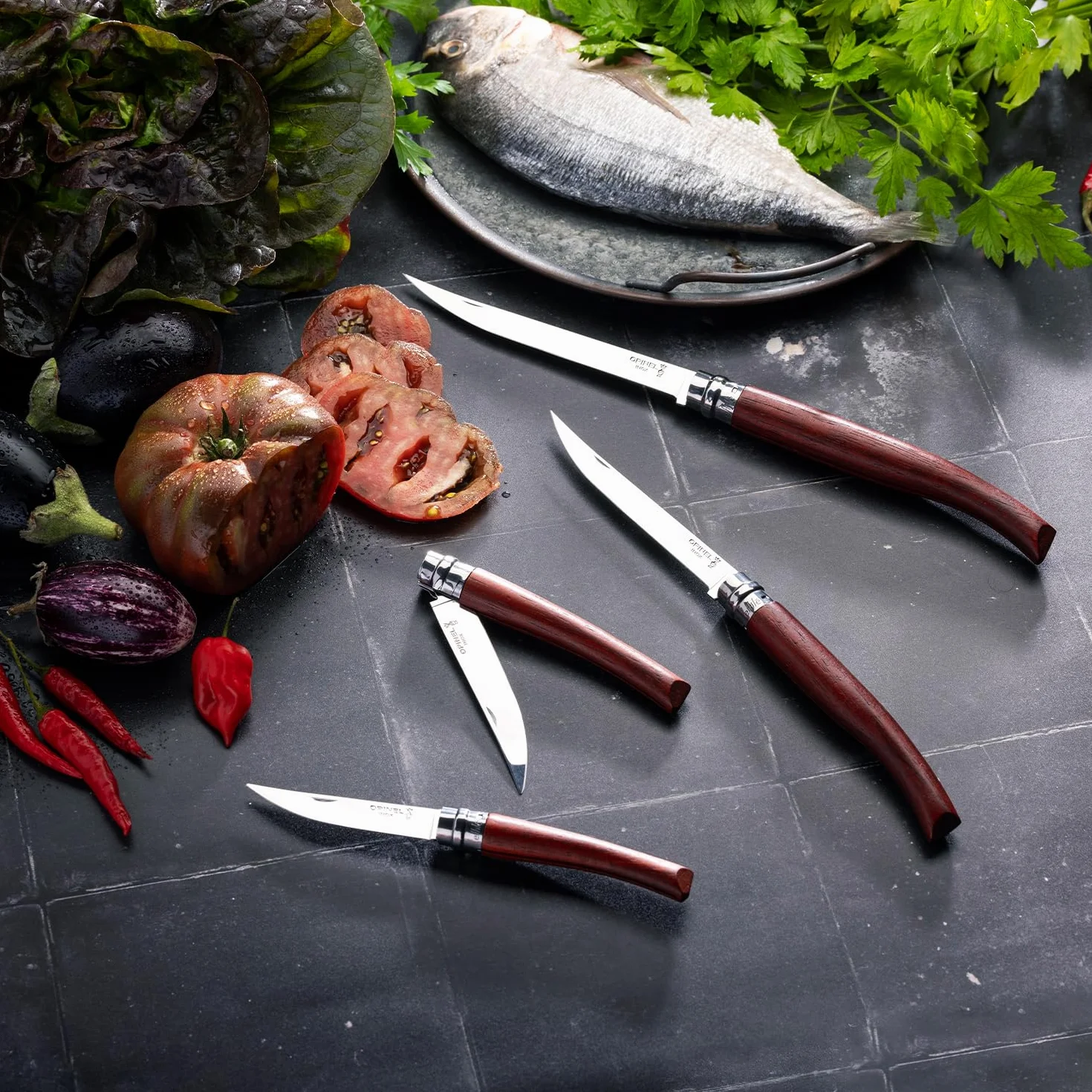 Opinel N10 EFFILE PADOUK POLIGLACE OSTRZA 2023/6