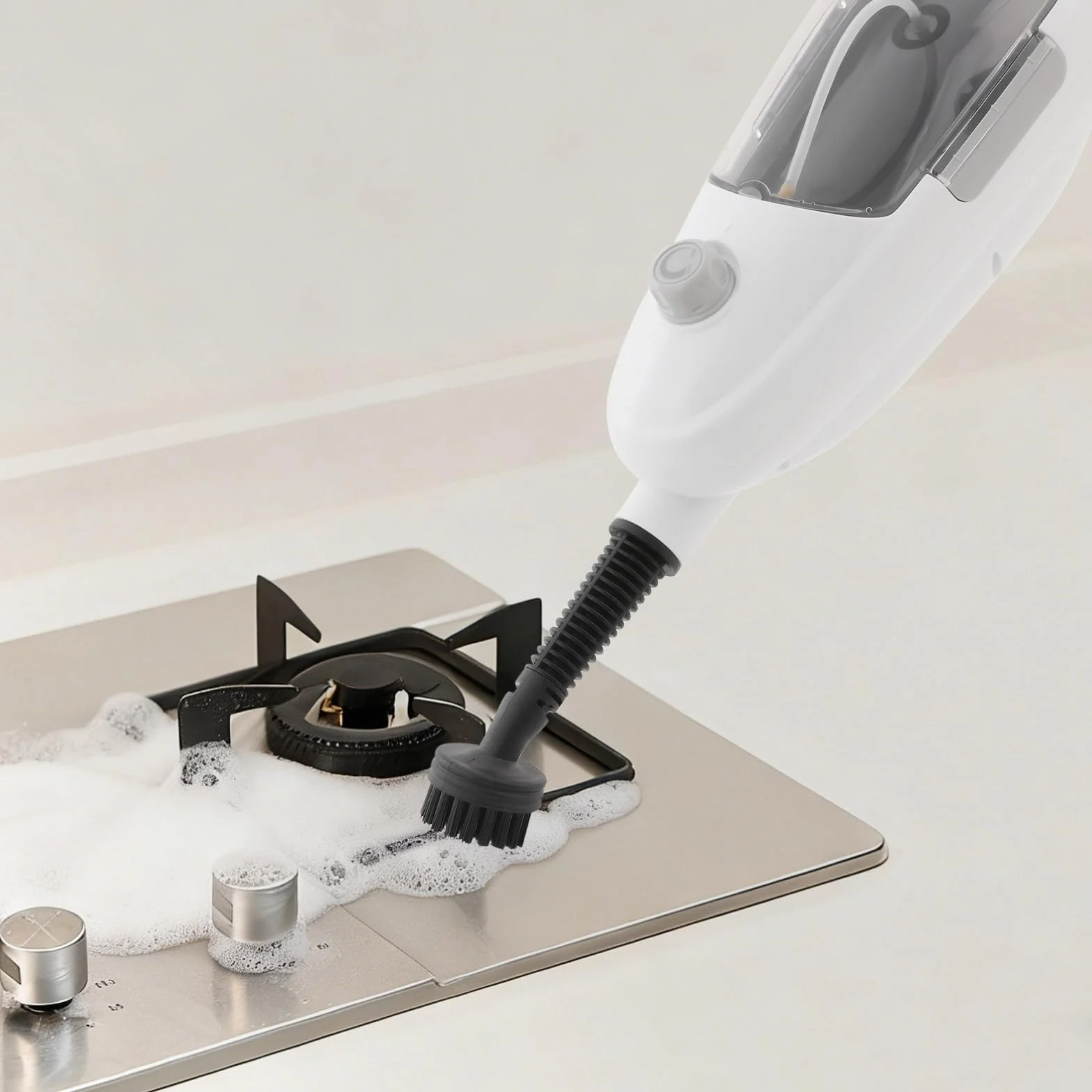Ręczny odkurzacz parowy 1300 W Steam Cleaner do podłogi, okien, kuchni | Myjka parowa z parą 100°C, zbiornik na wodę o pojemności 450 ml i wszechstronne akcesoria do łazienki, podłogi i tapicerki