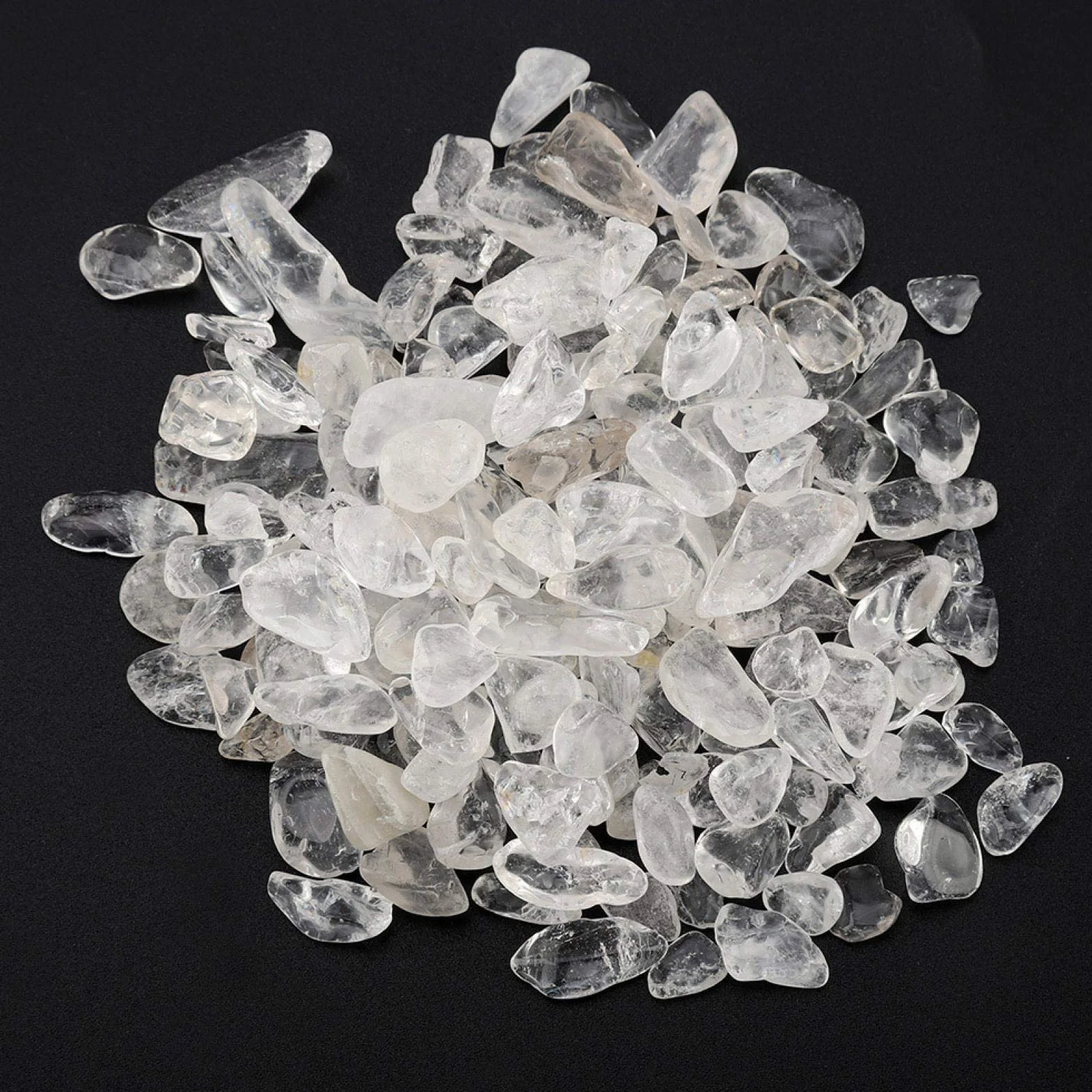 Naturalny kryształowy kamień Tumbled Chips Kruszone kamienie Reiki Healing Quartz Crystals Biały
