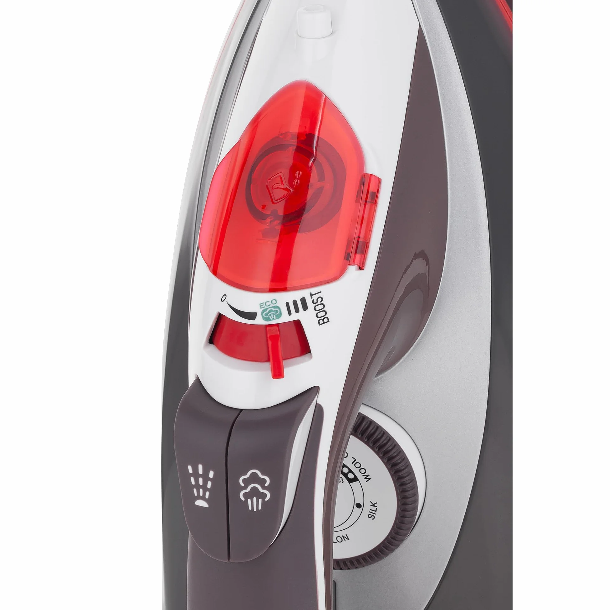 Teesa Żelazko Parowe Slide Precision 3000 W Prasowanie w Pionie i na Sucho Spryskiwacz Automatyczne Wyłączanie Czerwono-biało-szare TSA2011
