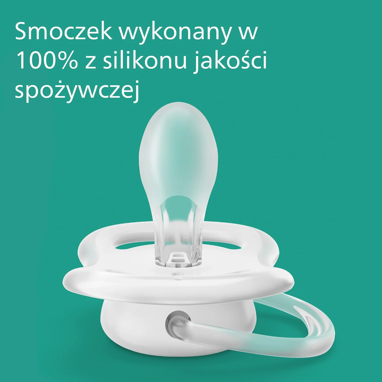 Philips Avent Smoczek Ultra Air - 2x lekkie, przepuszczające powietrze, świecące w ciemności smoczki dla dzieci w wieku 0– 6 miesięcy bez bisfenolu A, z etui ze sterylizatorem (model SCF376/18)