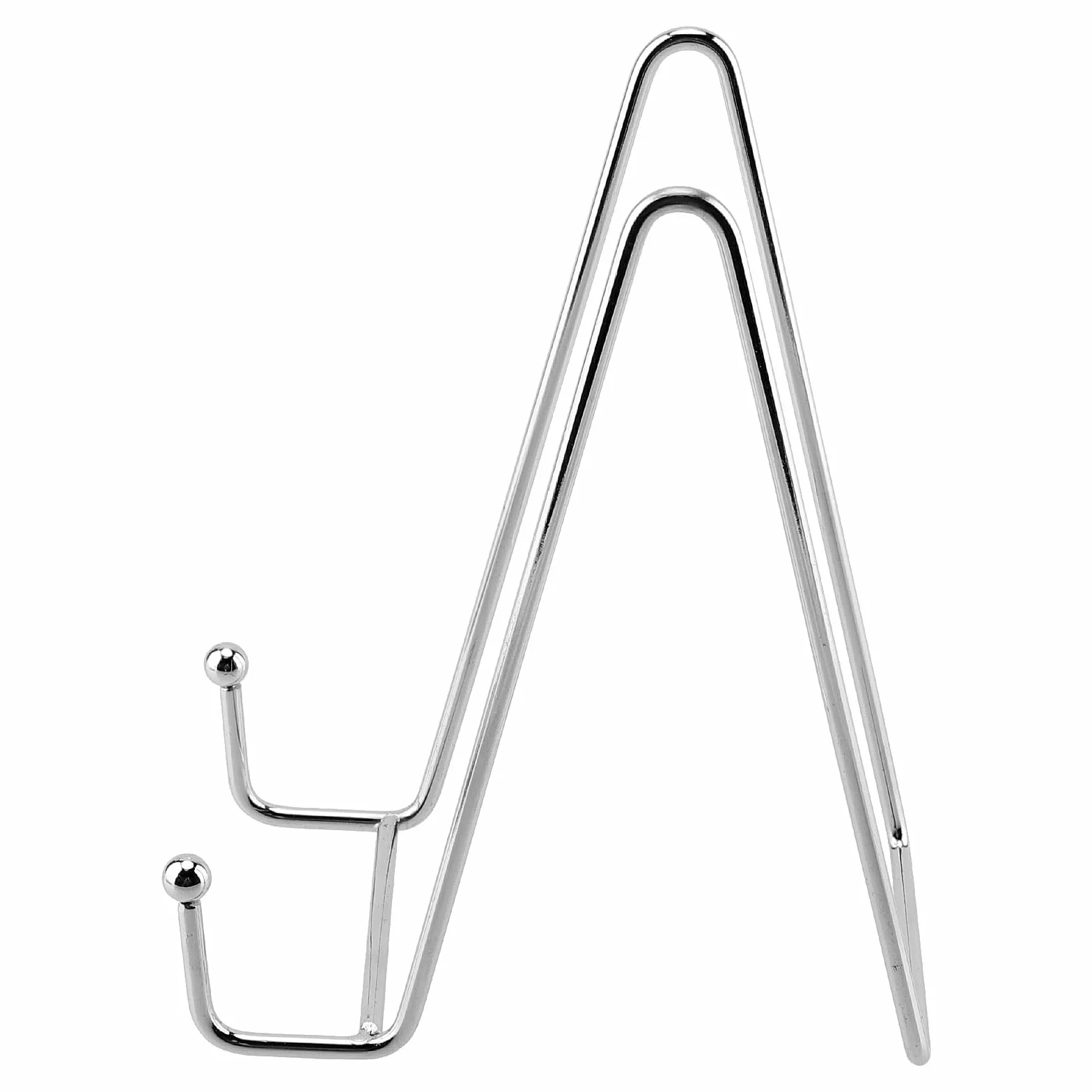 SINJEUN Sztaluga metalowa 15 cm stojak na talerze żelazo srebro