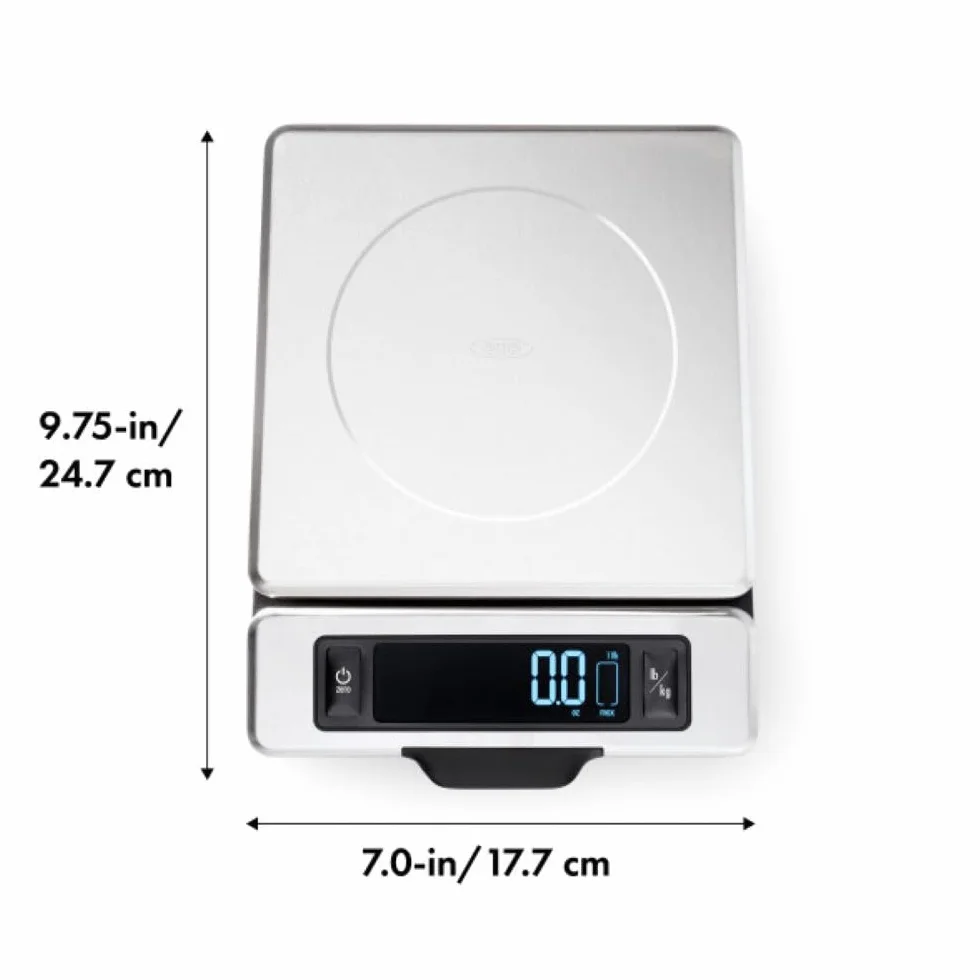 OXO Good Grips waga spożywcza ze stali nierdzewnej, 5 kg, 1,2