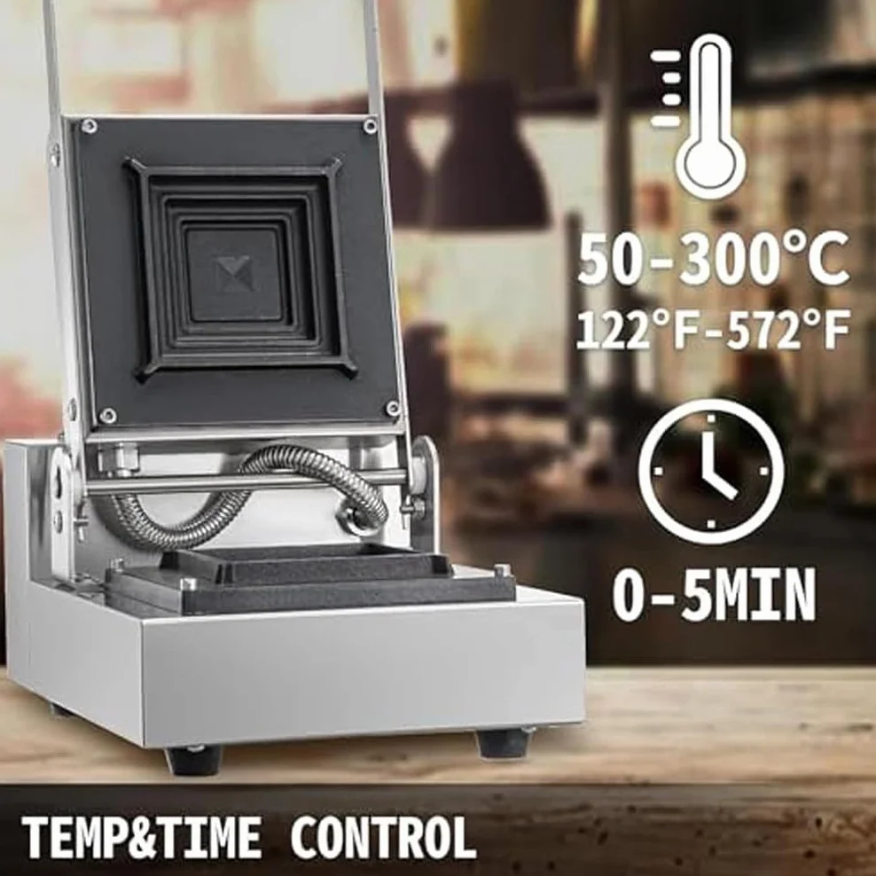 Zdrowy grill z prasą do panini i tosterem do kanapek Toster ze stali nierdzewnej | 50°C-300°C Temperatura | Do gotowania warzyw/mięsa/naleśników