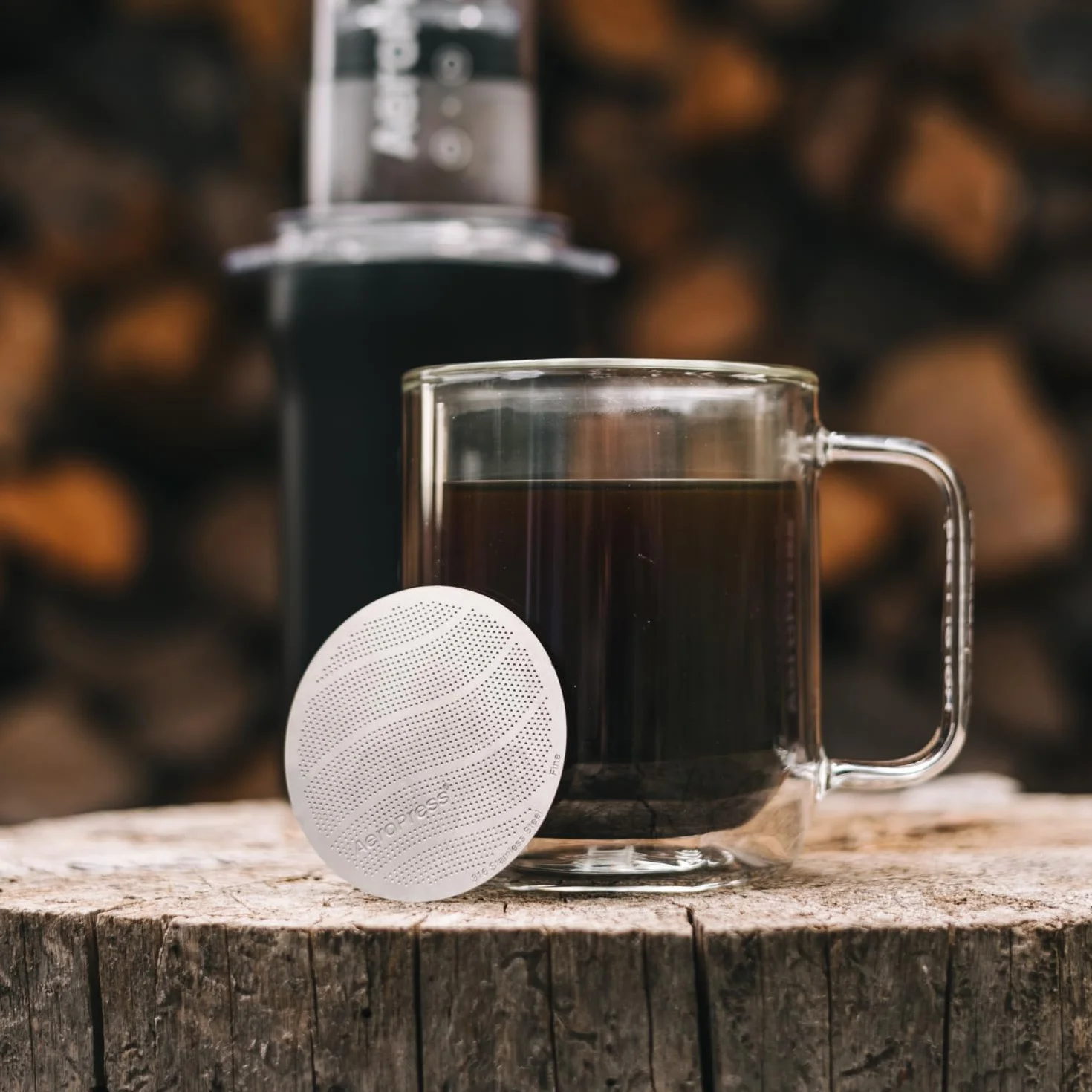 Aeropress filtr wielokrotnego użytku ze stali nierdzewnej, filtr metalowy, wysokiej jakości filtr ze stali nierdzewnej 316 do ekspresu do kawy Aeropress nadaje się do prania, przyjazny (Standard)