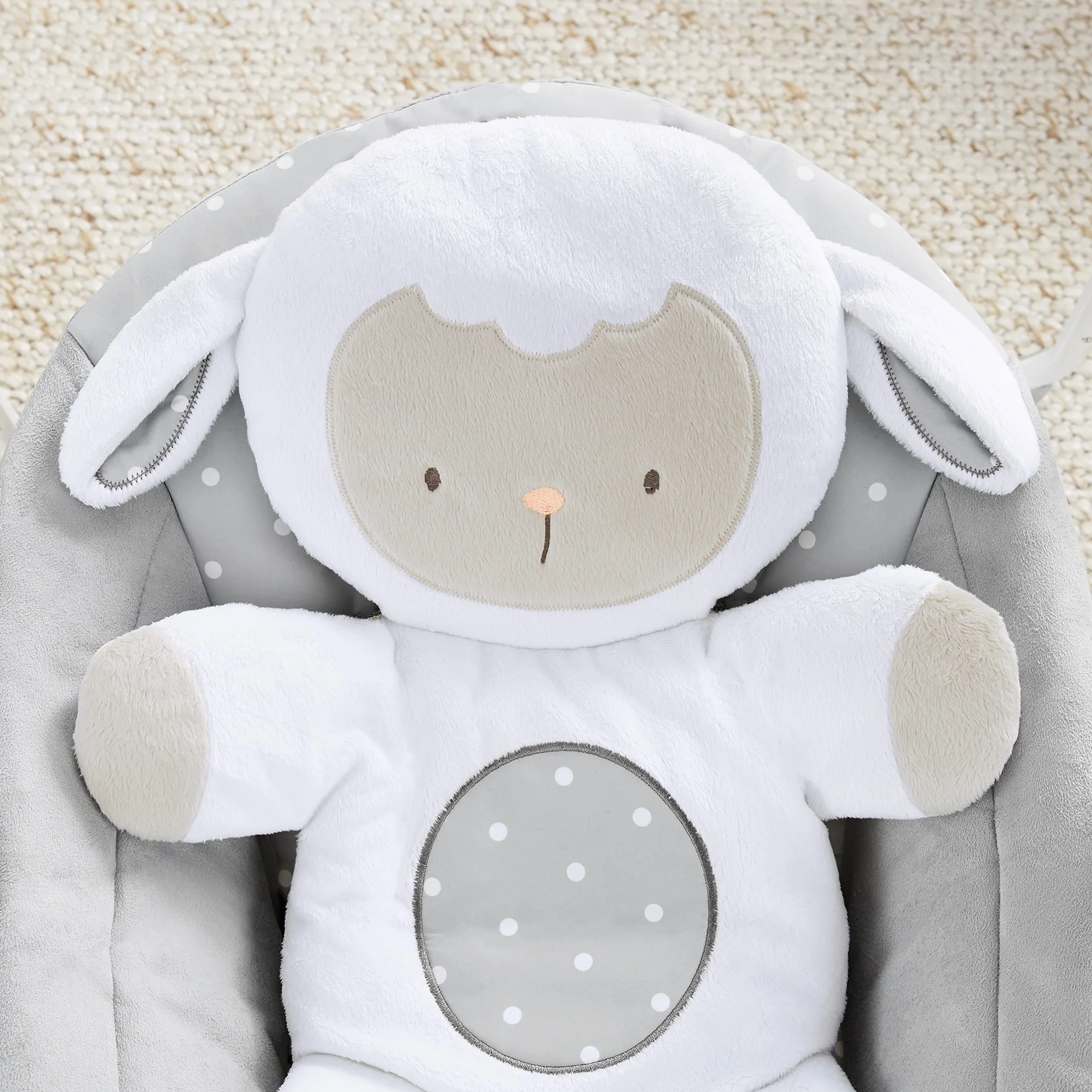 Ingenuity, Przenośna huśtawka dla niemowląt, lampa Cuddle lamp – z melodiami, ustawieniem czasu i huśtawki