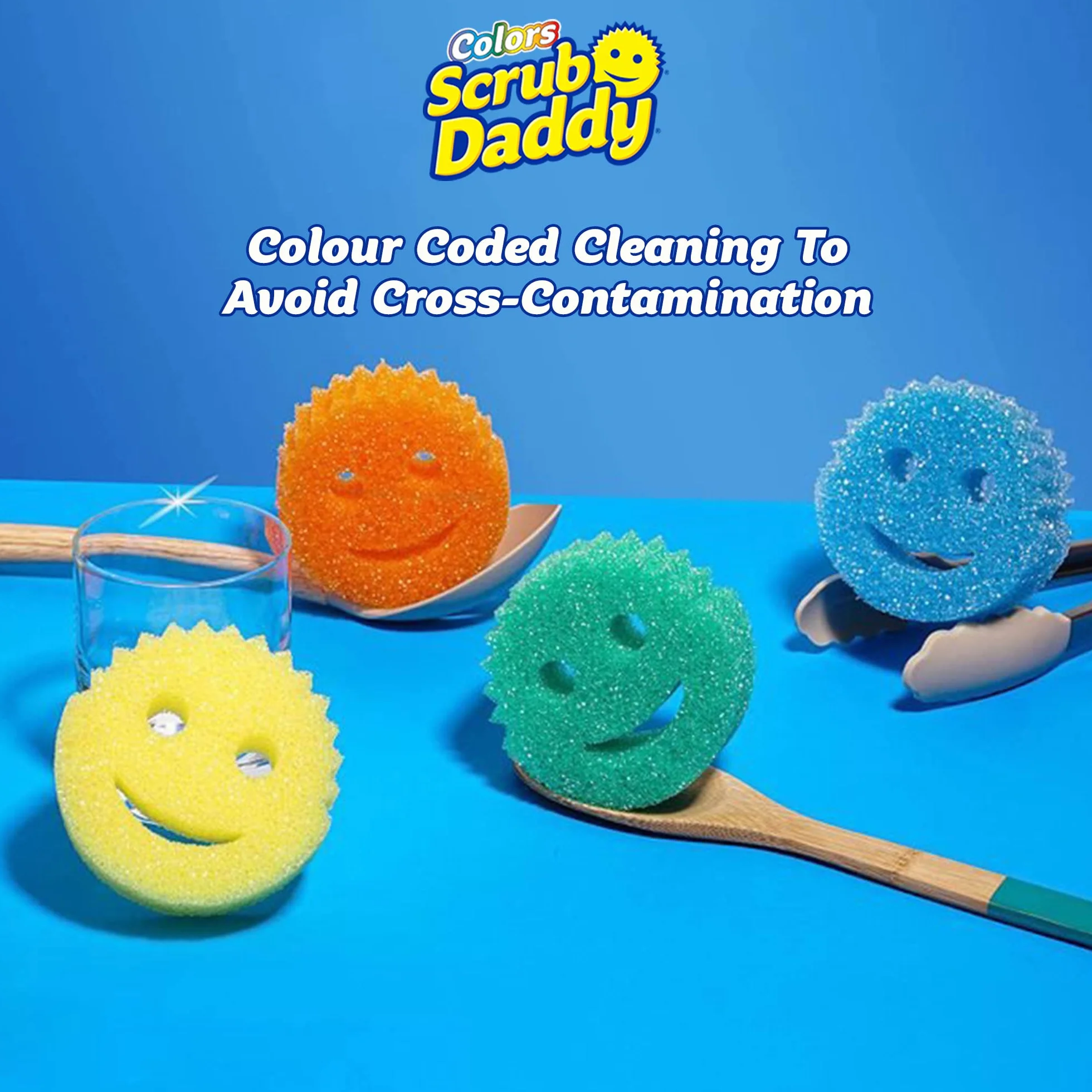 Scrub Daddy Sd2Cg Gąbka, Zielony, 2 Sztuki
