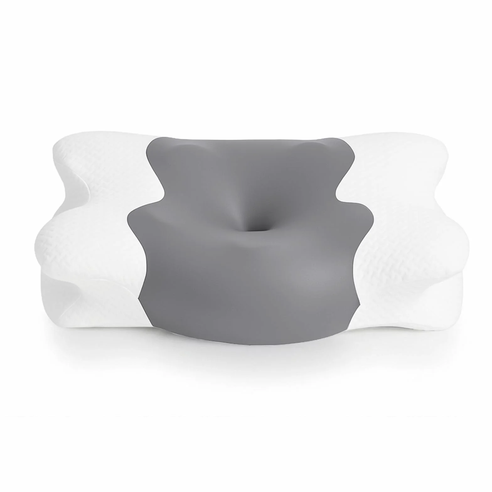 COSYLAND Ergonomiczna poduszka pod kark 2 w 1 z pianki z pamięcią kształtu, ortopedyczna poduszka podpierająca kark dla osób śpiących na plecach, na boku i brzuchu, 60 x 40 x 11/14 cm