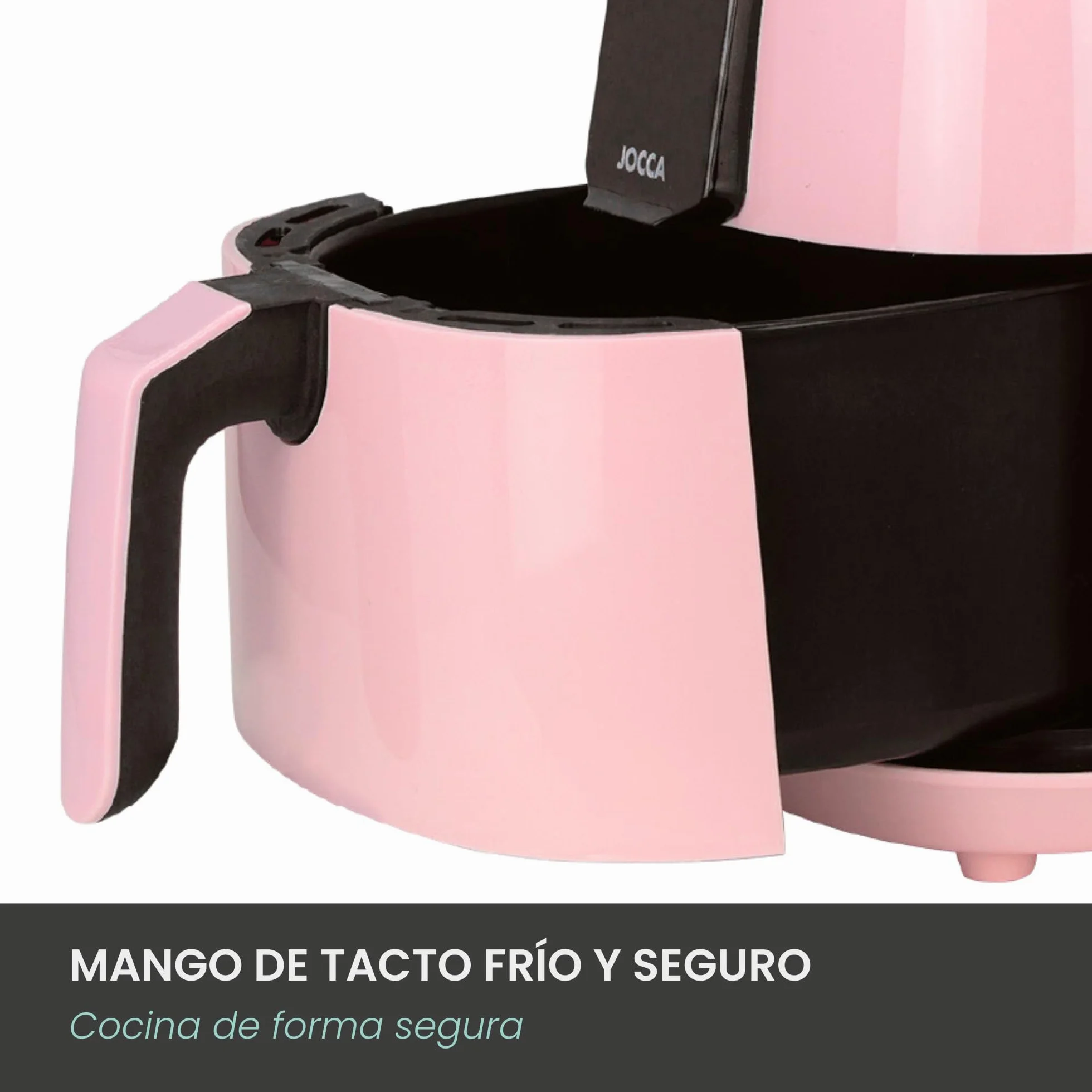 JOCCA - Frytkownica na gorące powietrze 3,8 l | Linea Sweet Frytkownica bezolejowa | Air Fryer 3,8 litra | Timer | regulowana temperatura | Zdrowa kuchnia | 1450 W | ekran dotykowy LED | oszczędność