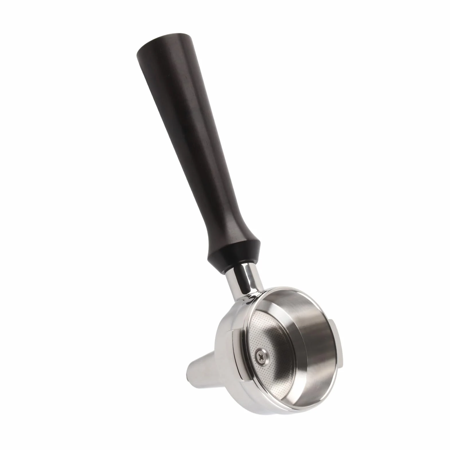 Keenso Kolba do Herbaty ze Stali Nierdzewnej 58 Mm z drewnianą rączką Zdejmowany Filtr do Kawy do Ekspresu Komercyjnego, do RANCILIO, do GA, do OTTIMA, do CASADIO (F. Drzewo sandałowe)