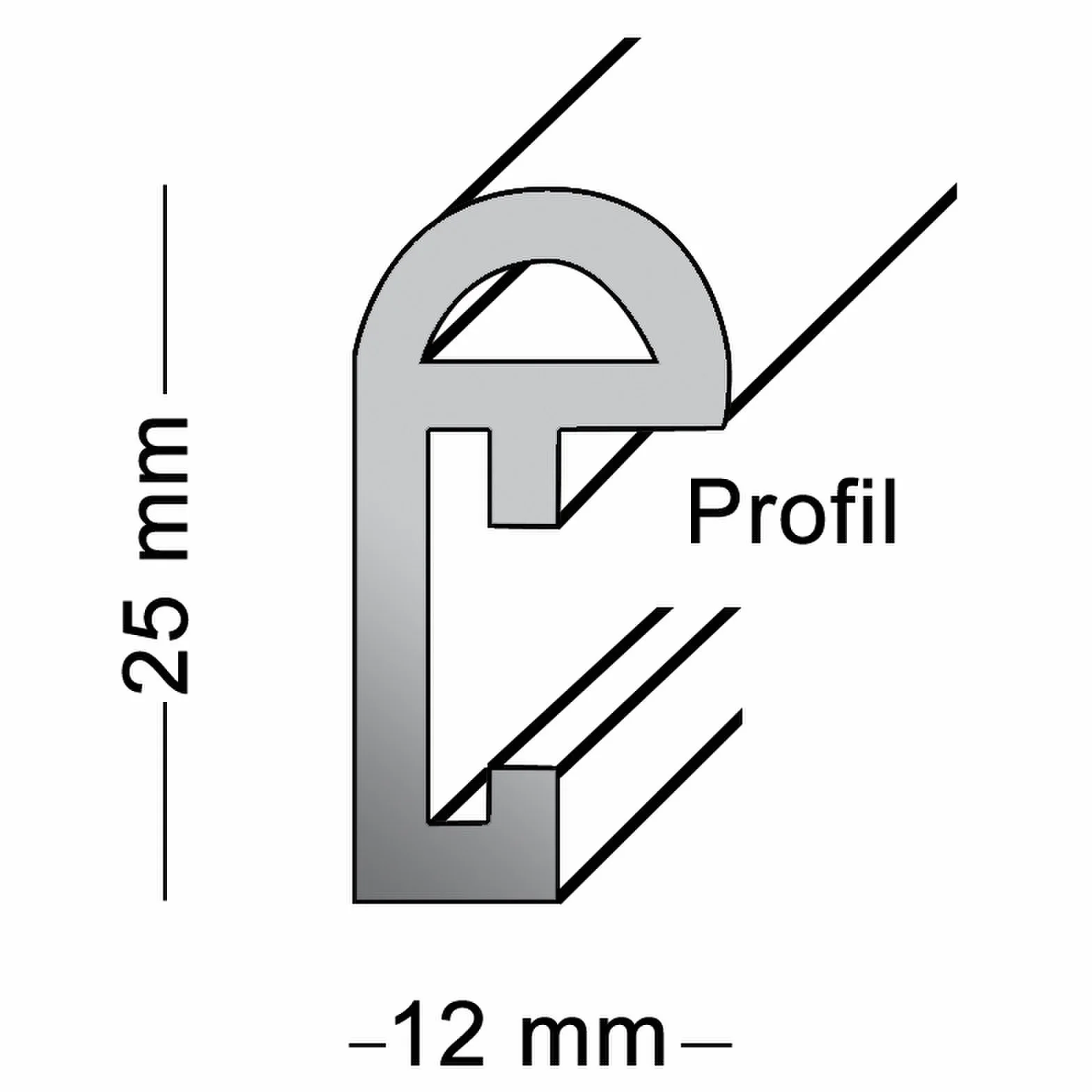 Rama z tworzywa sztucznego, Classic, 84 x 118,8 cm, niebieska metaliczna