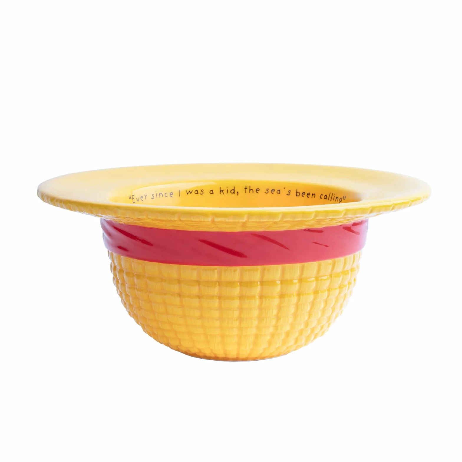 Grupo Erik One Piece Netflix Bowl 500 ml 16.9 oz Ceramic Cereal Popcorn Bowl Kitchen Decor Straw Hat
