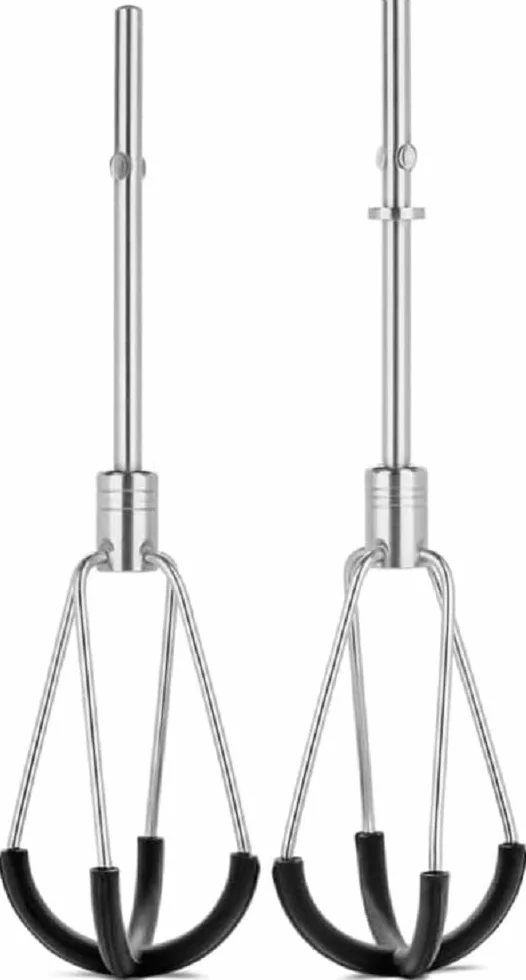 KitchenAid 5KHMFEB2 Flex Edge Beaters do mikserów ręcznych, stal nierdzewna 18/8, czarne
