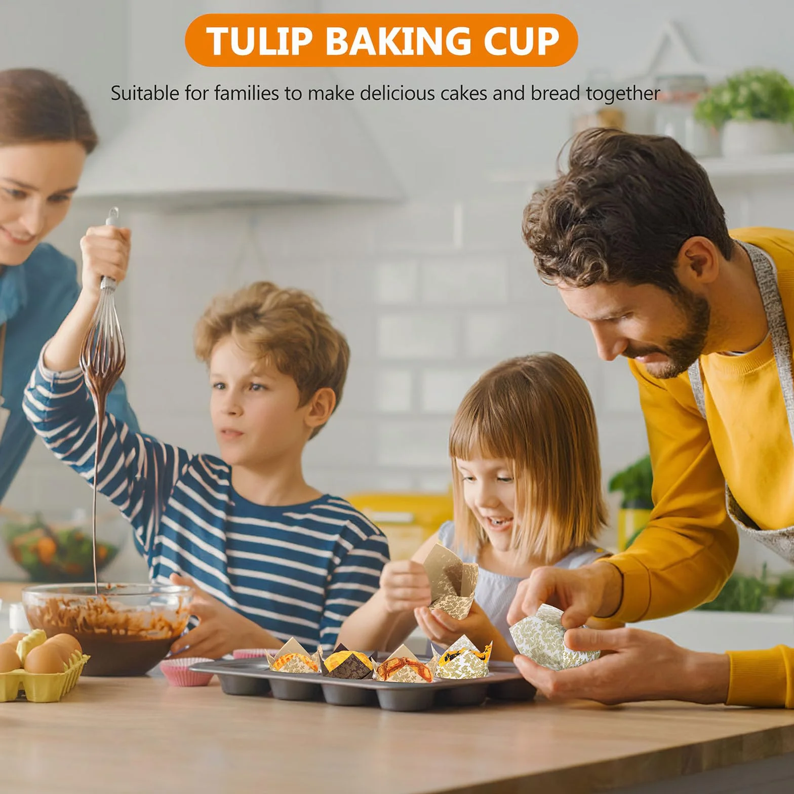 150 sztuk papierowych foremek do muffinek, foremek do muffinek i babeczek, foremek do pieczenia na Boże Narodzenie, wesele, rocznicę, styl z nadrukiem: MYHongLe